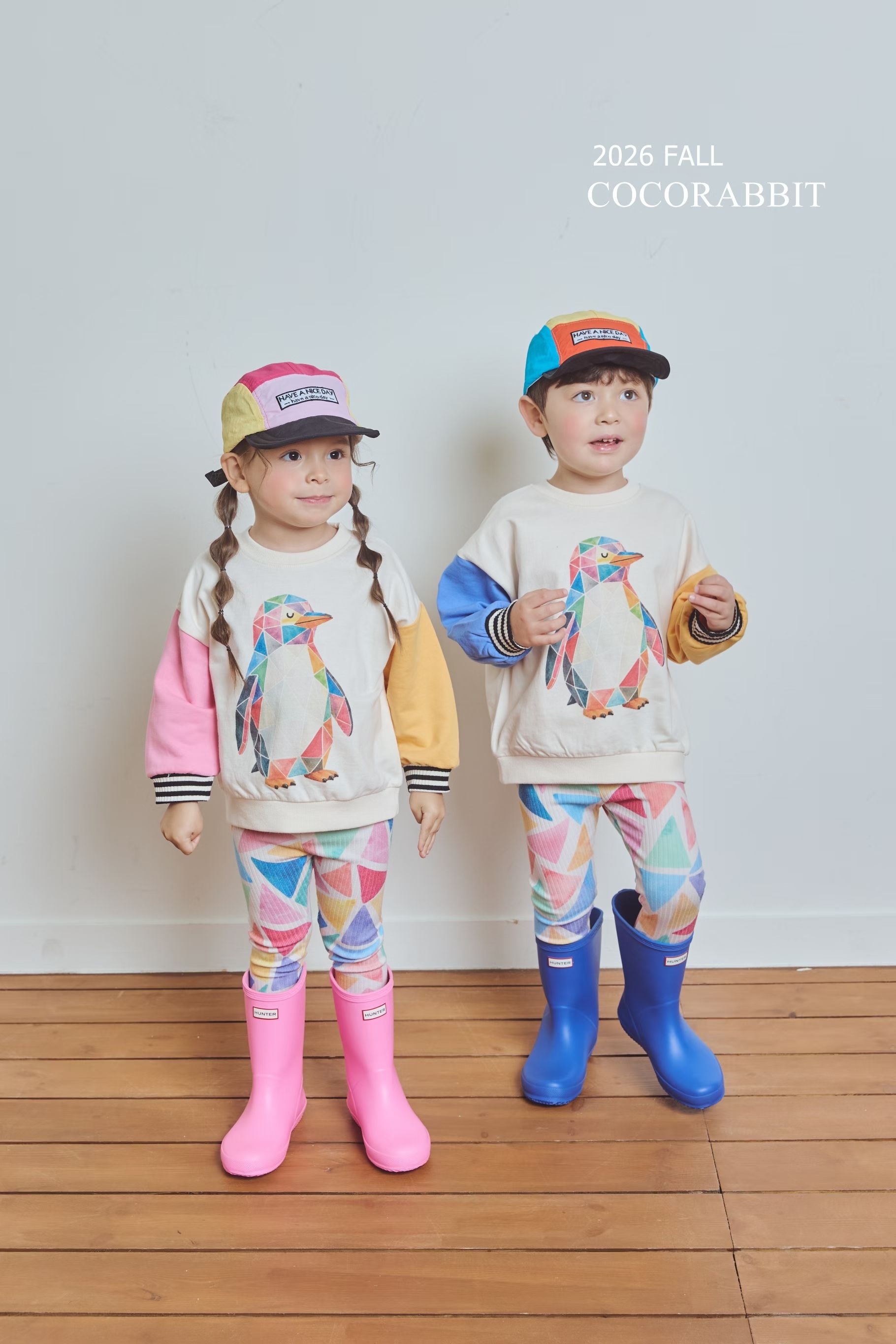 COCO RABBIT Colored Penguin Sweatshirts