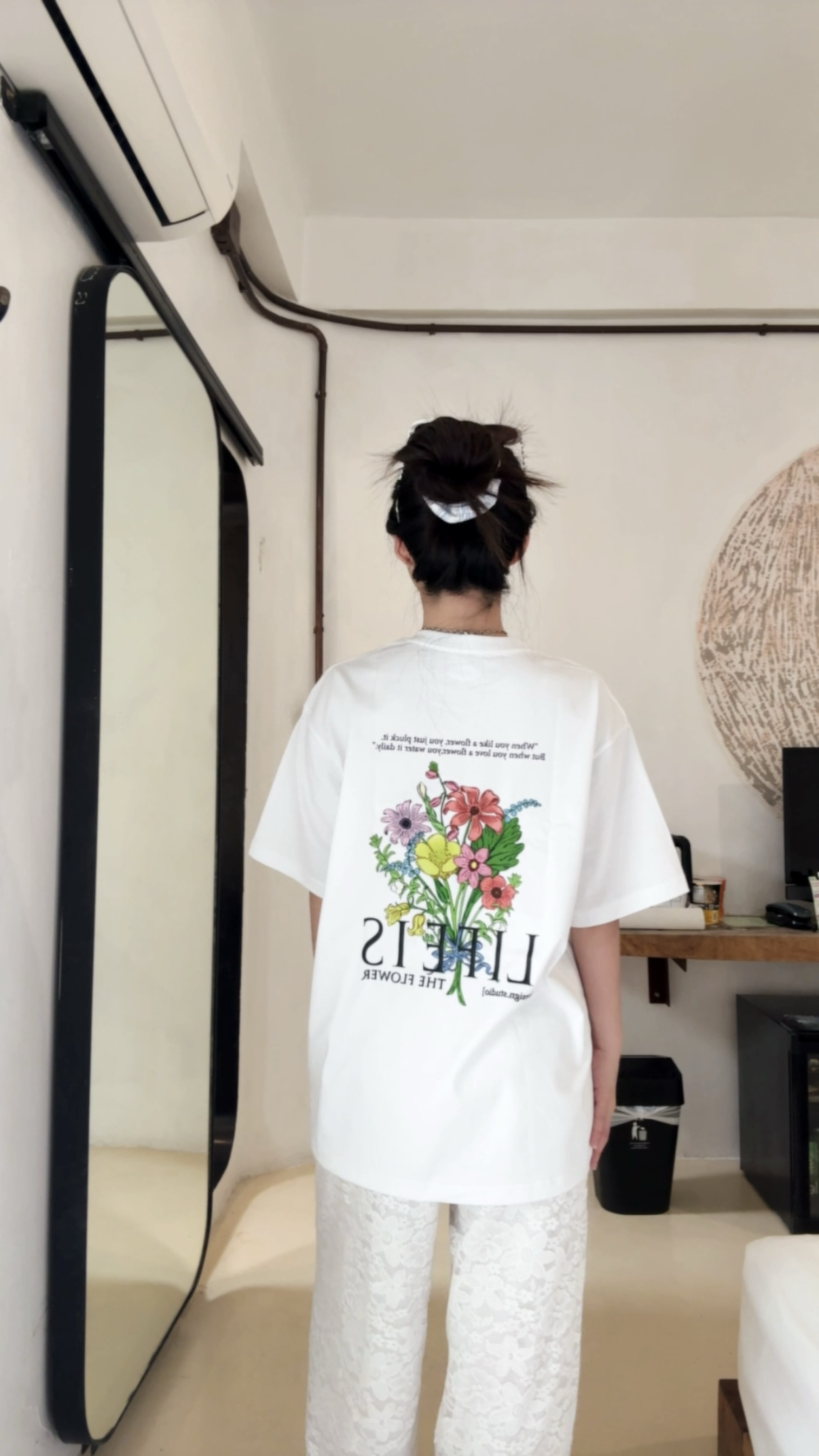 🇹🇭 Oversize Life is 💐• 清邁本土品牌純棉 T恤
