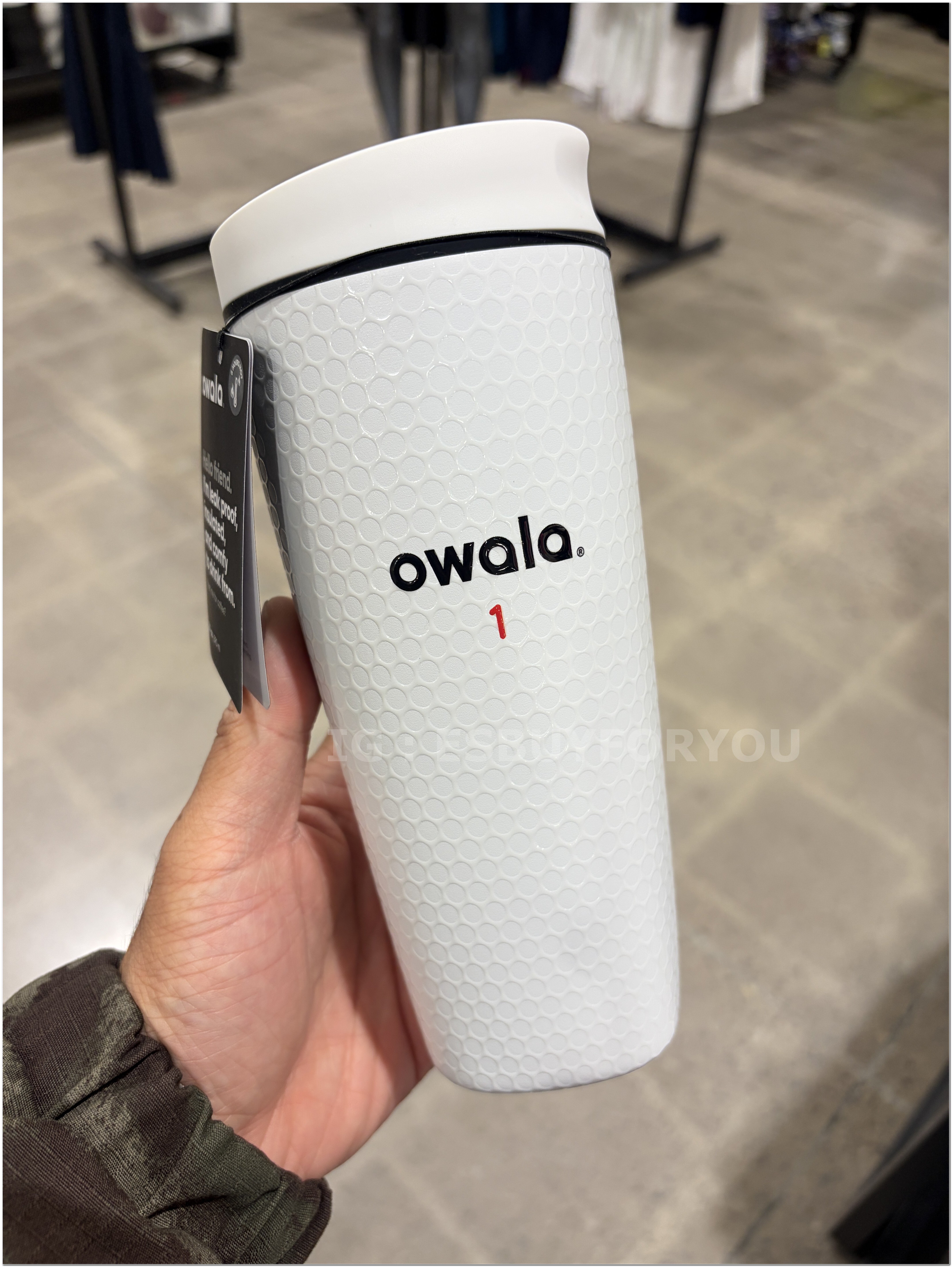 【限時】Owala (20oz 590ML) 高爾夫球限定 不鏽鋼 SmoothSop Tumbler 水杯/咖啡杯 (2色)