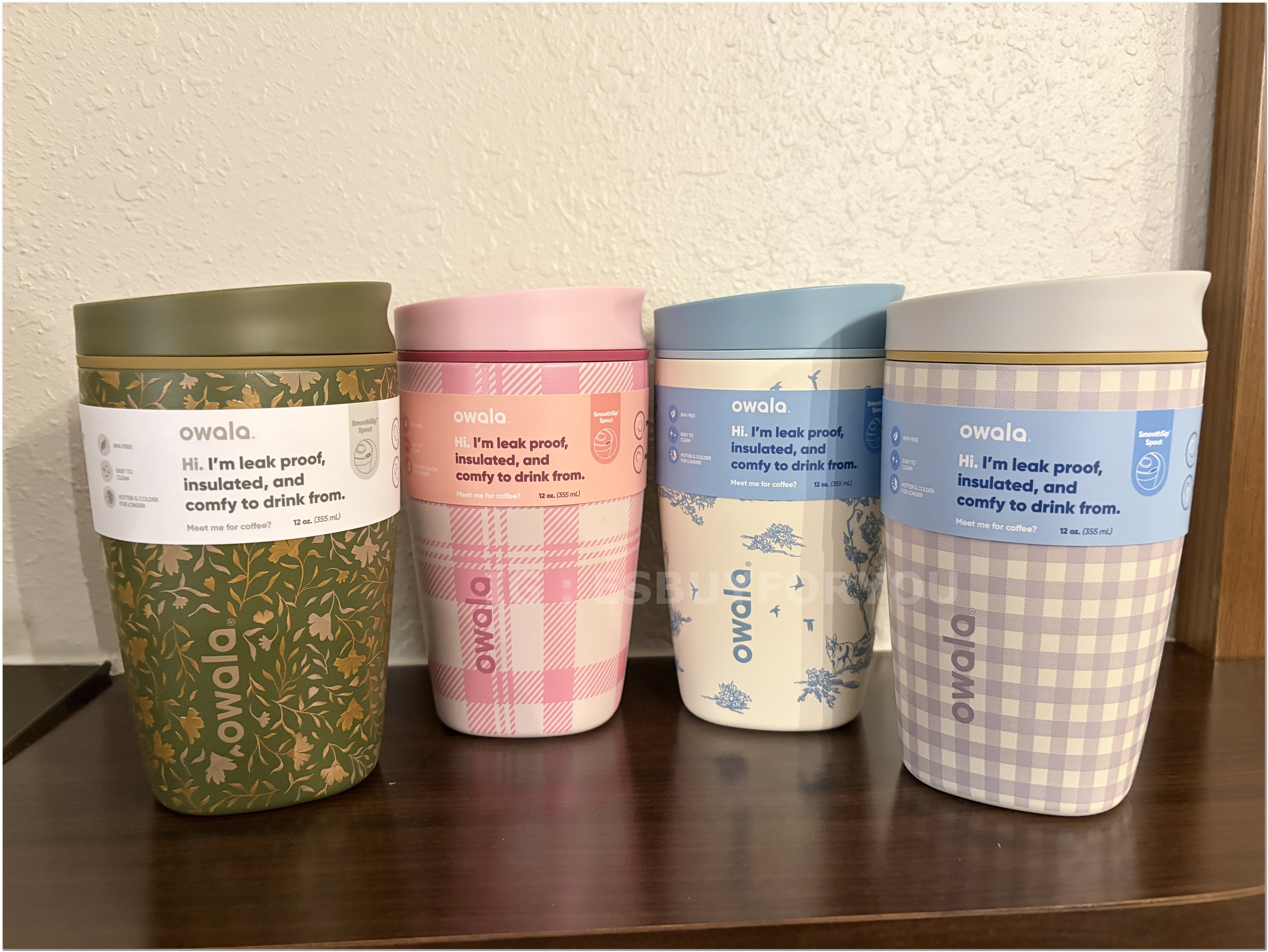 【限時】Owala(12oz 355ML) 不鏽鋼 秋季系列 SmoothSop Tumbler 水杯/咖啡杯 (多色)