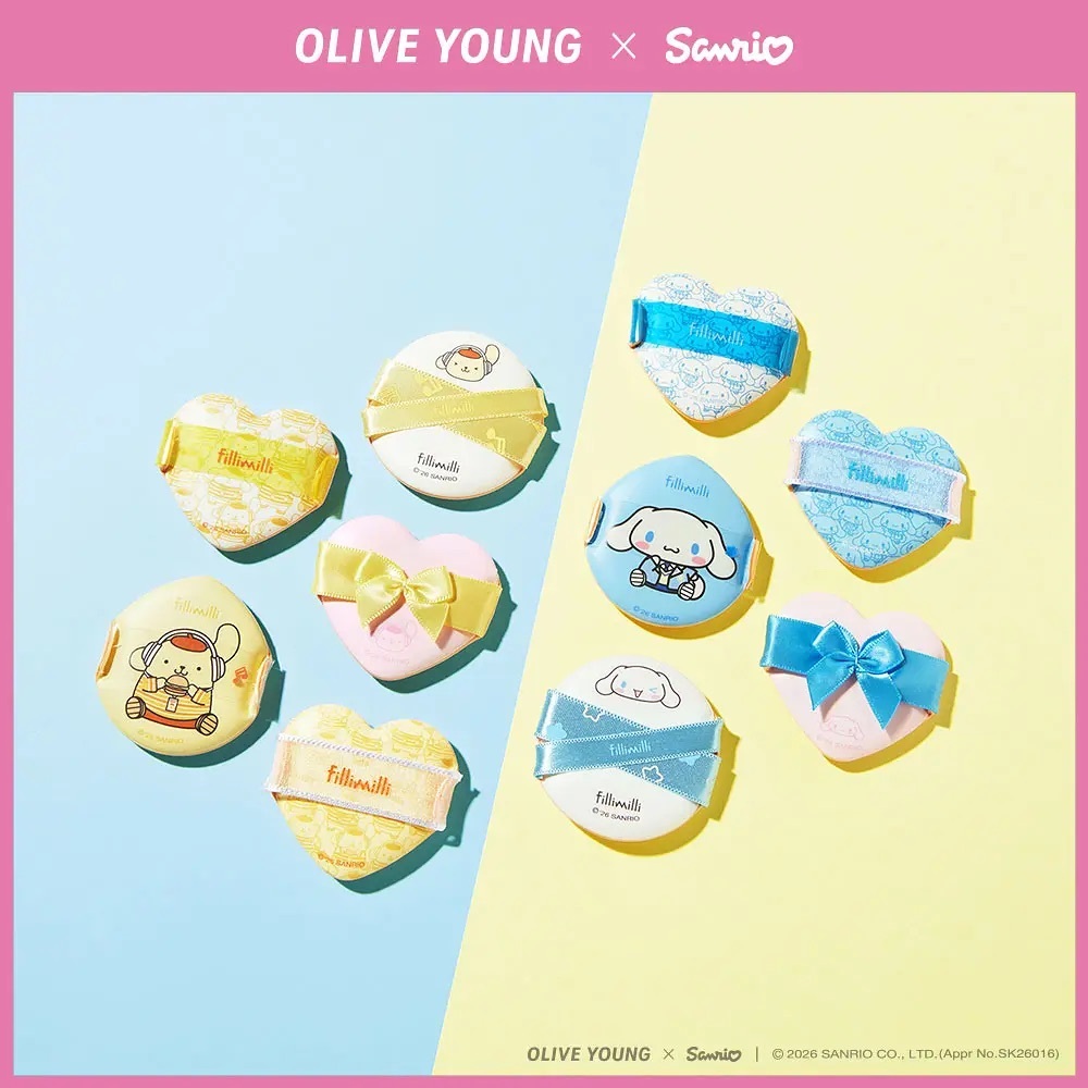 fillimilli x Sanrio - Cushion Pang Pang Puff (5P)