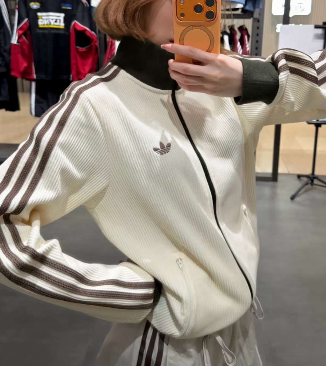 <韓女vibe🫧>ADIDAS ORIGINALS WAFFLE 華夫格 雙拉鍊 立領外套 兩色