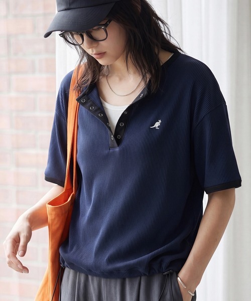 日本 Kangol x CORPUS TOKYO Henley Waffle Color T-Shirt [GR26EF051S]