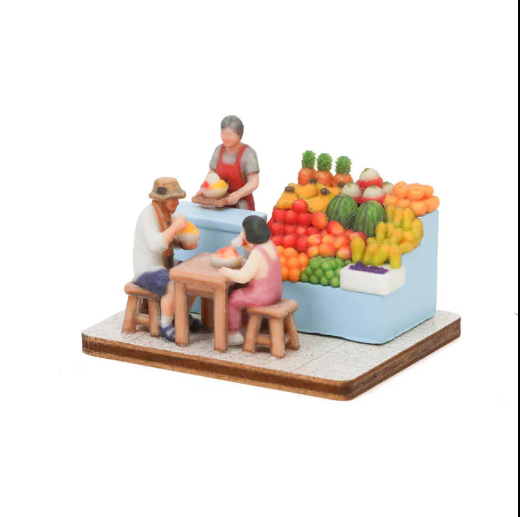 Jean 7023803 HO Scale Traditional Ice & Fruit Shop