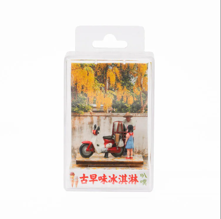 Jean 7023804 HO Scale "Ba-Pu" Ice Cream Cart