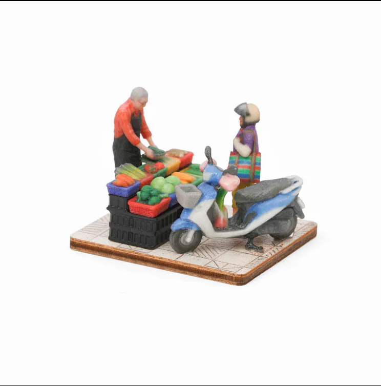Jean 7023805 HO Scale Taiwan Traditional Market