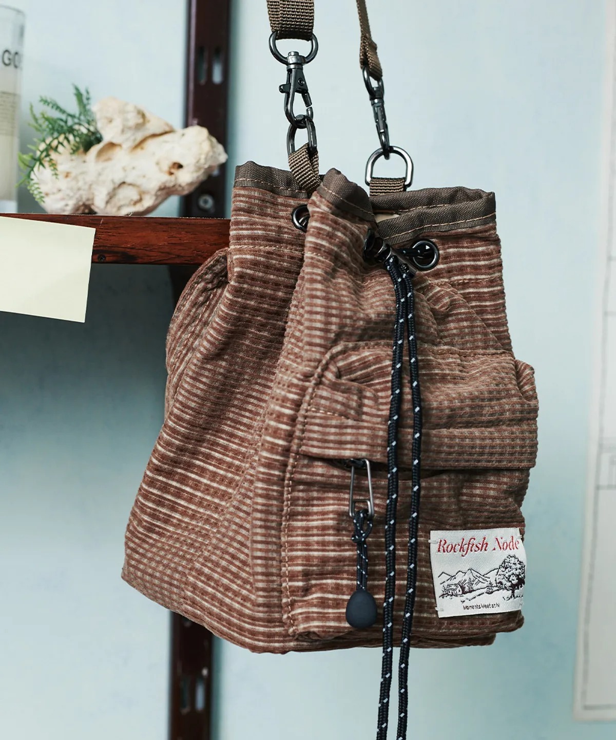 Rockfish Weatherwear CHECK DRAWSTRING MINI BAG
