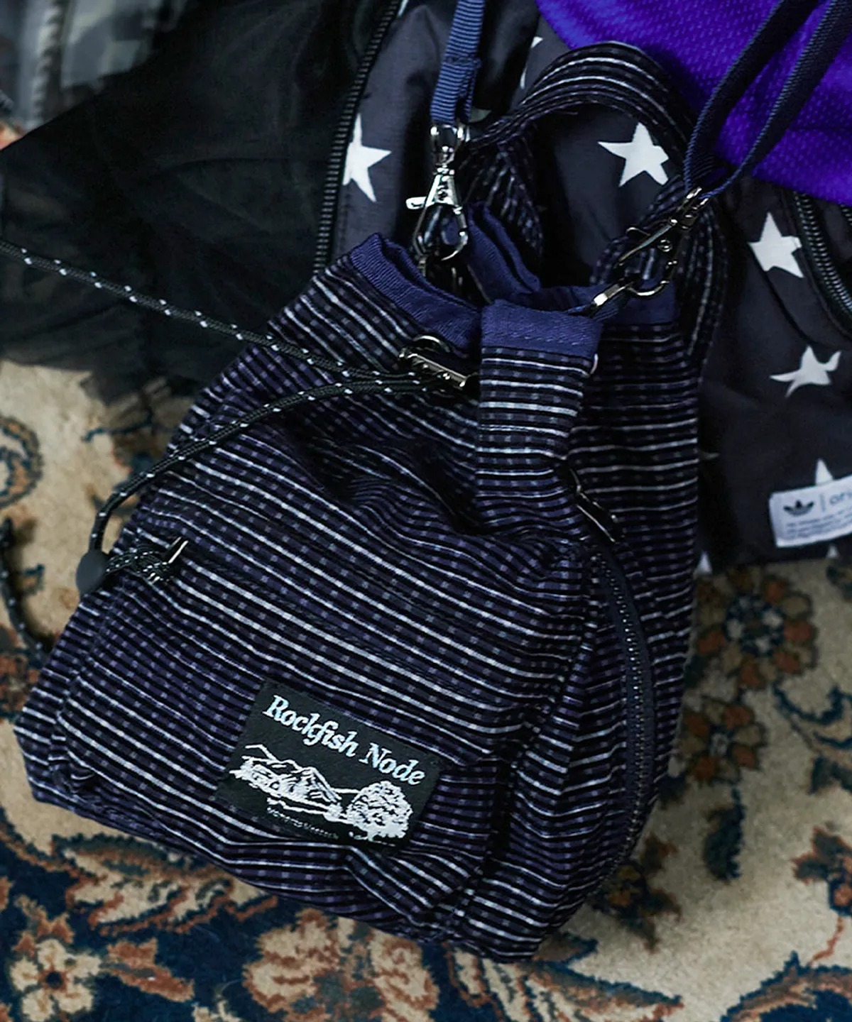 Rockfish Weatherwear CHECK DRAWSTRING MINI BAG
