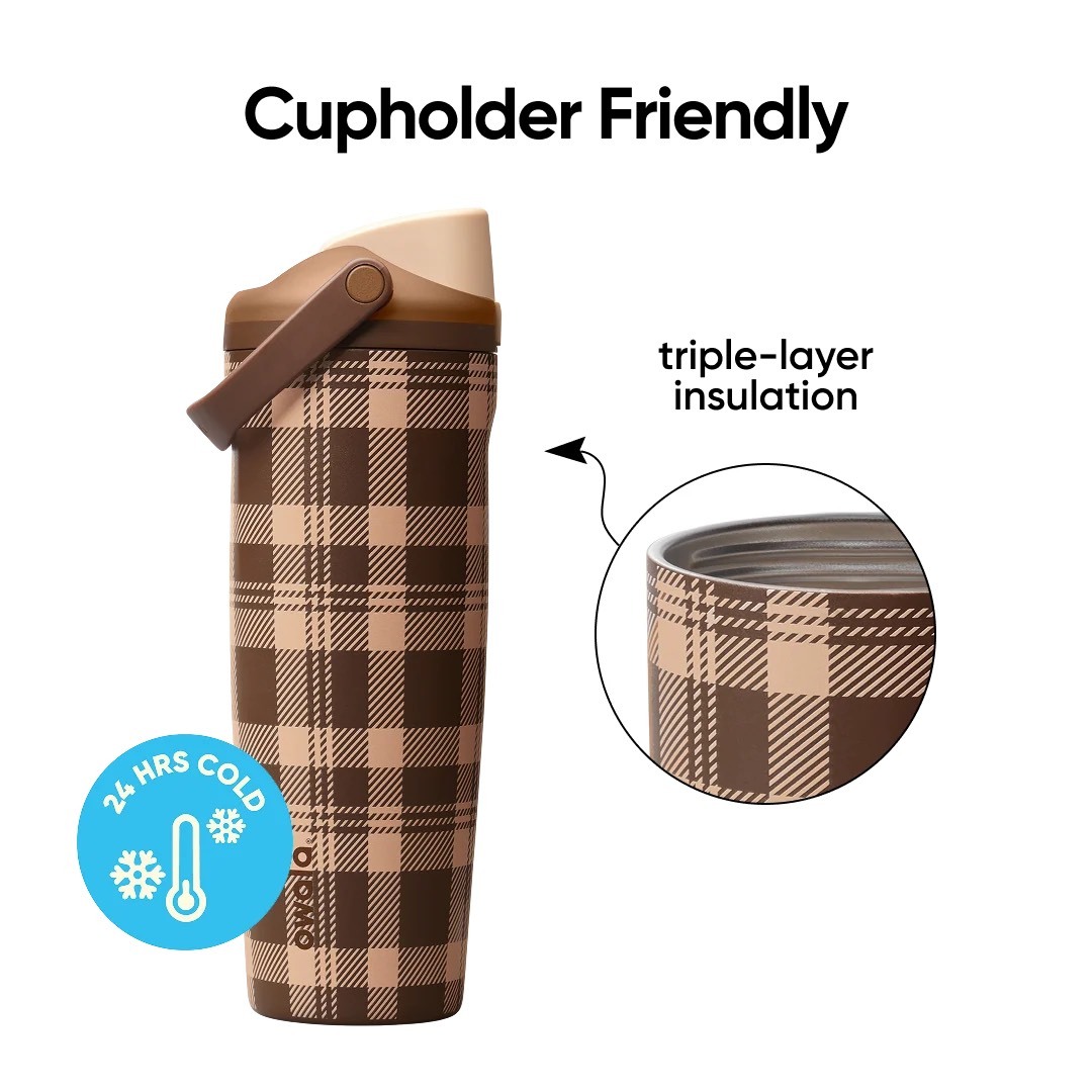 （預購）Owala FreeSip Sway 30oz  Plaid and Simple