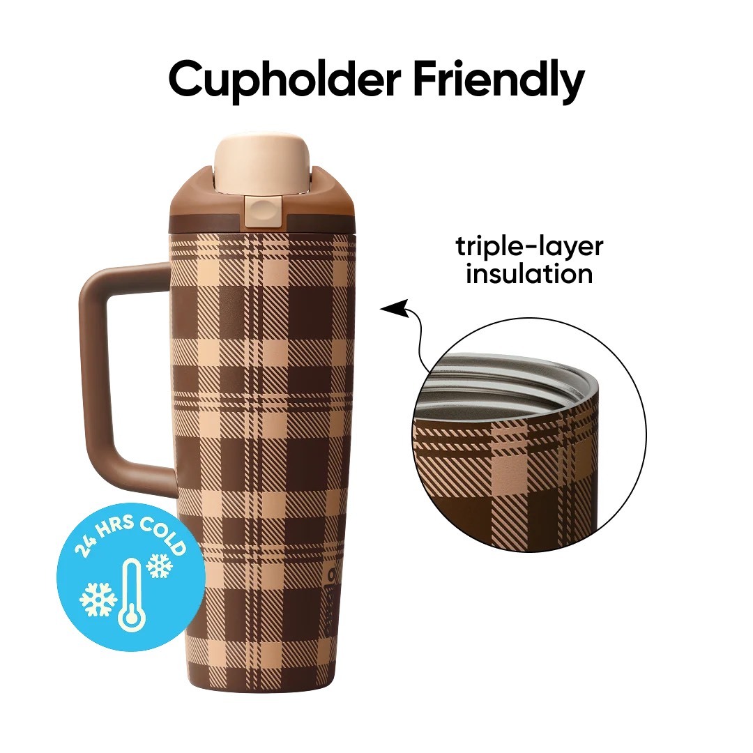 （預購）Owala FreeSip Tumbler 30oz  Plaid and Simple