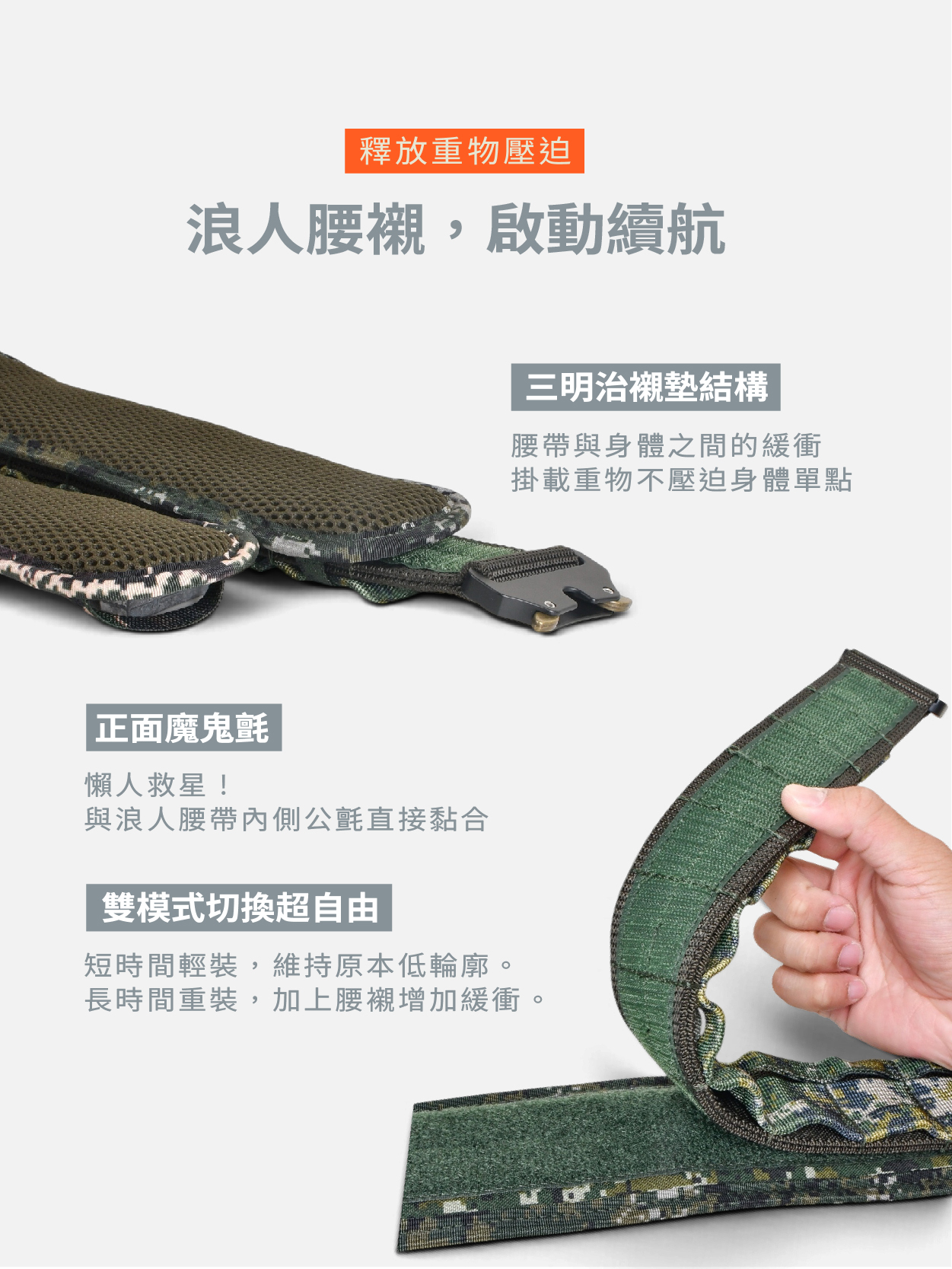 A-TWO 浪人腰襯 戰術腰帶外掛舒適襯墊 長時間穿戴重裝緩衝