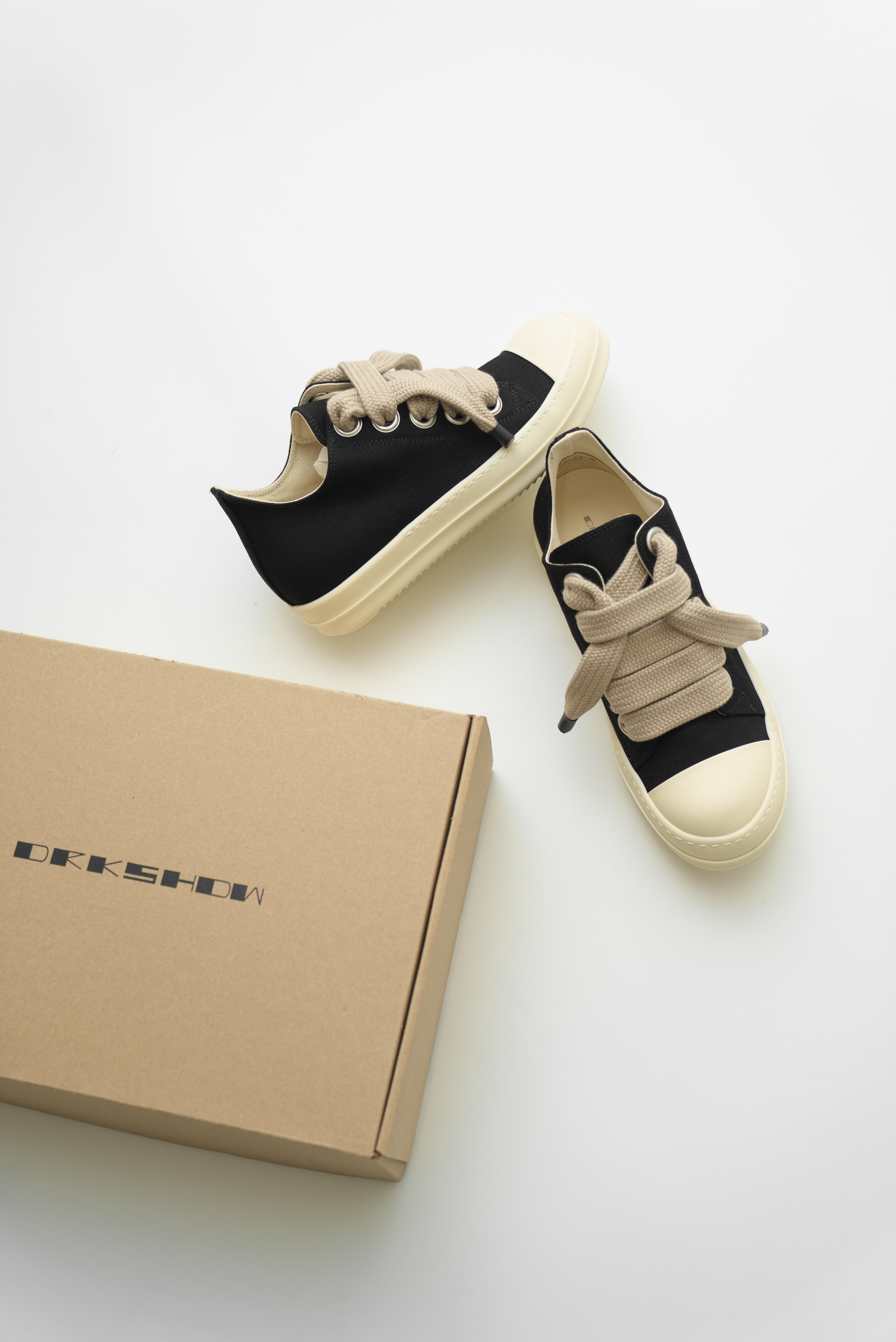 【Focus Store】現貨秒發 Rick Owens DRKSHDW Jumbolace Low Sneakers "Black" 黑色 DU02F6819
