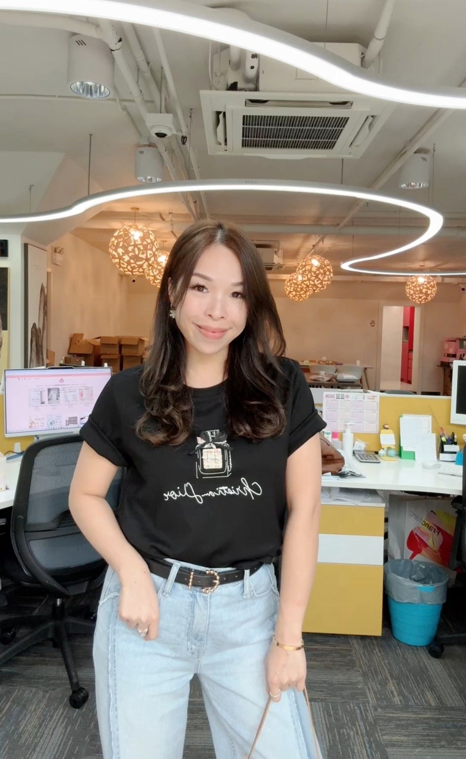 (現貨)韓國蝴蝶結香水超靚棉TEE-2色 #G809