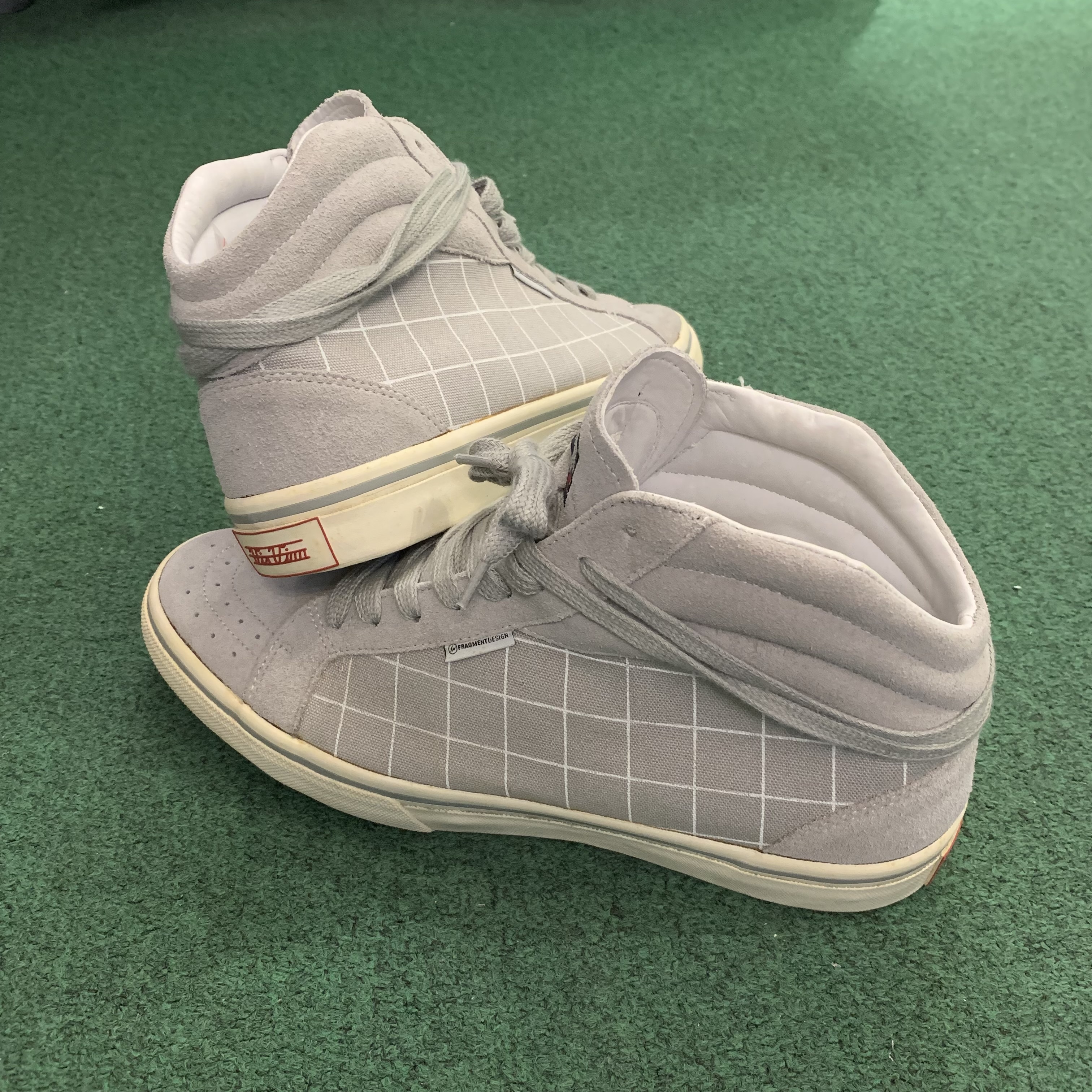 HB SHOP DISPLAY SALE: VISVIM x UNDERCOVER AFFA x FRAGMENT DESIGN LOGAN SHOES - ICE GREY SIZE 10 IN STOCK NOW (現貨發售中)