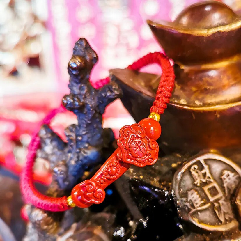 硃砂吉祥如意手鍊（含開光）
