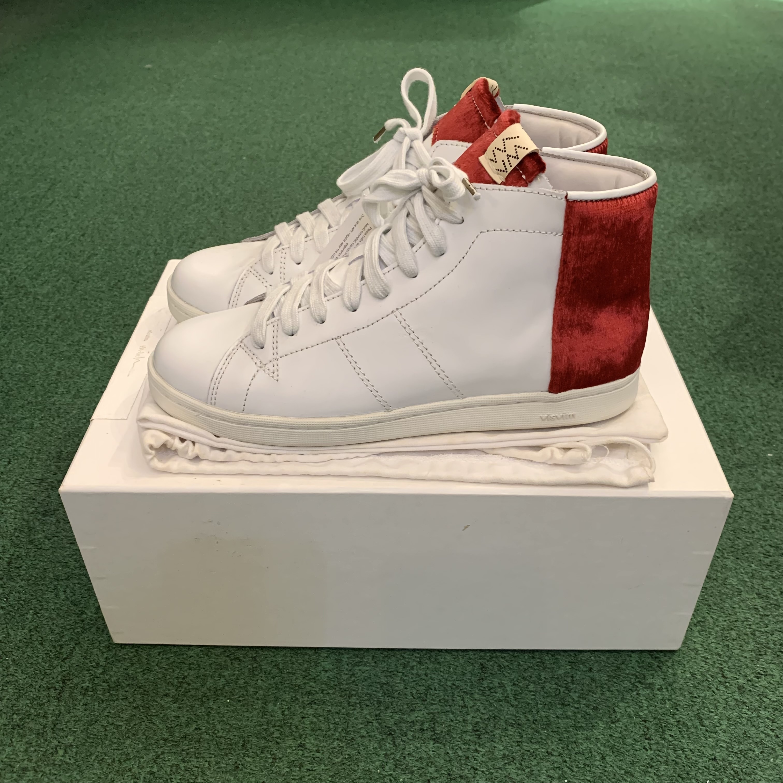 HB SHOP DISPLAY SALE: VISVIM FOLEY HI-FOLK - RED SIZE 8 IN STOCK NOW (現貨發售中)