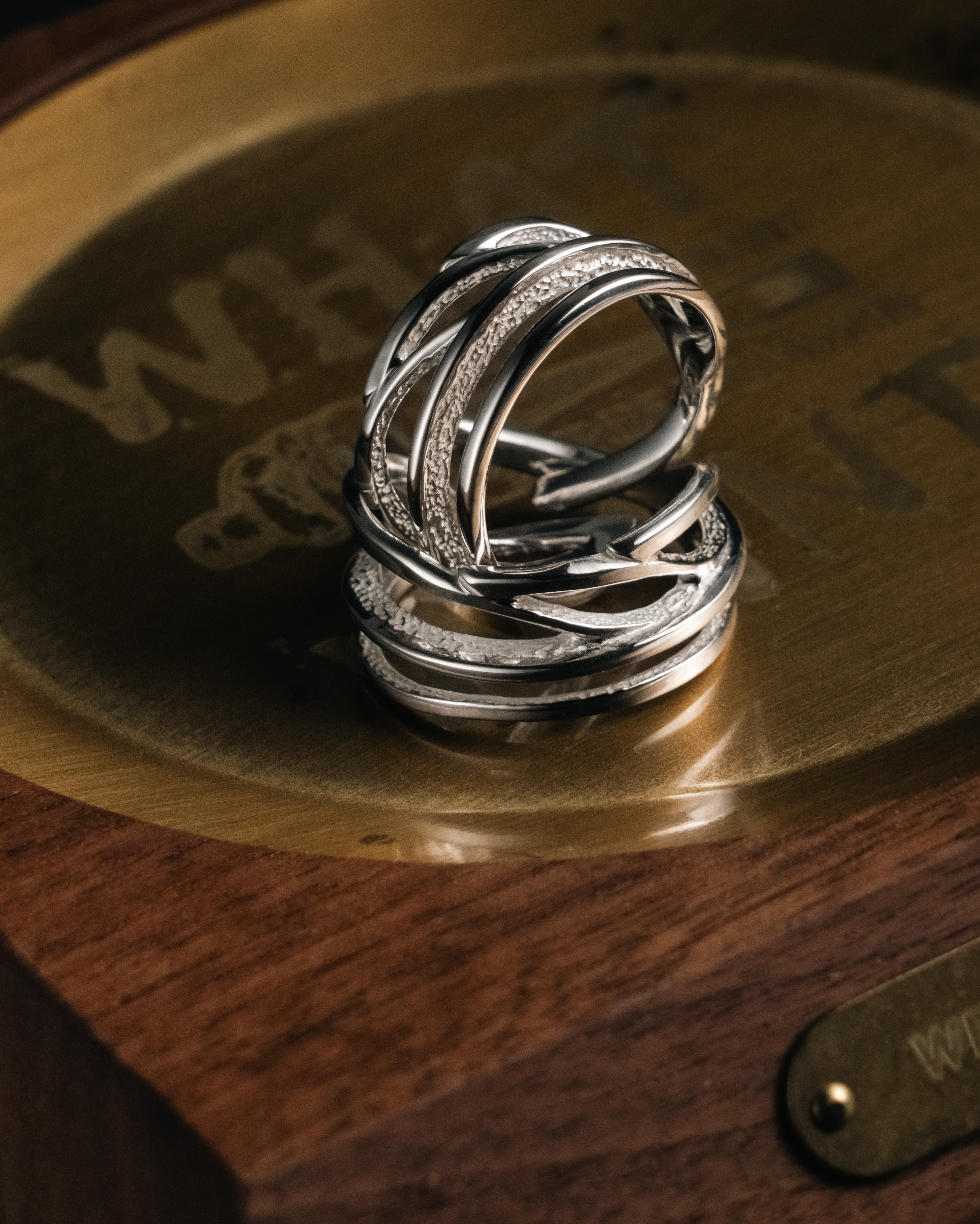 Dear Blossom Vein Feather Ring 全銀羽脈戒 R-146