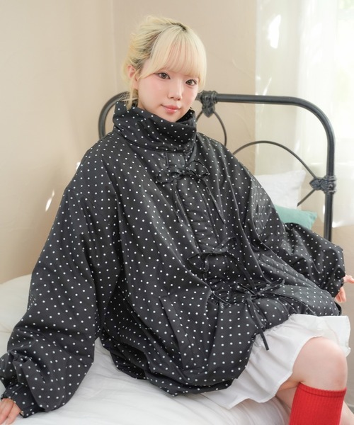 <日系女孩必收✨>日本 kutir ladies 蝴蝶結澎澎鋪棉外套