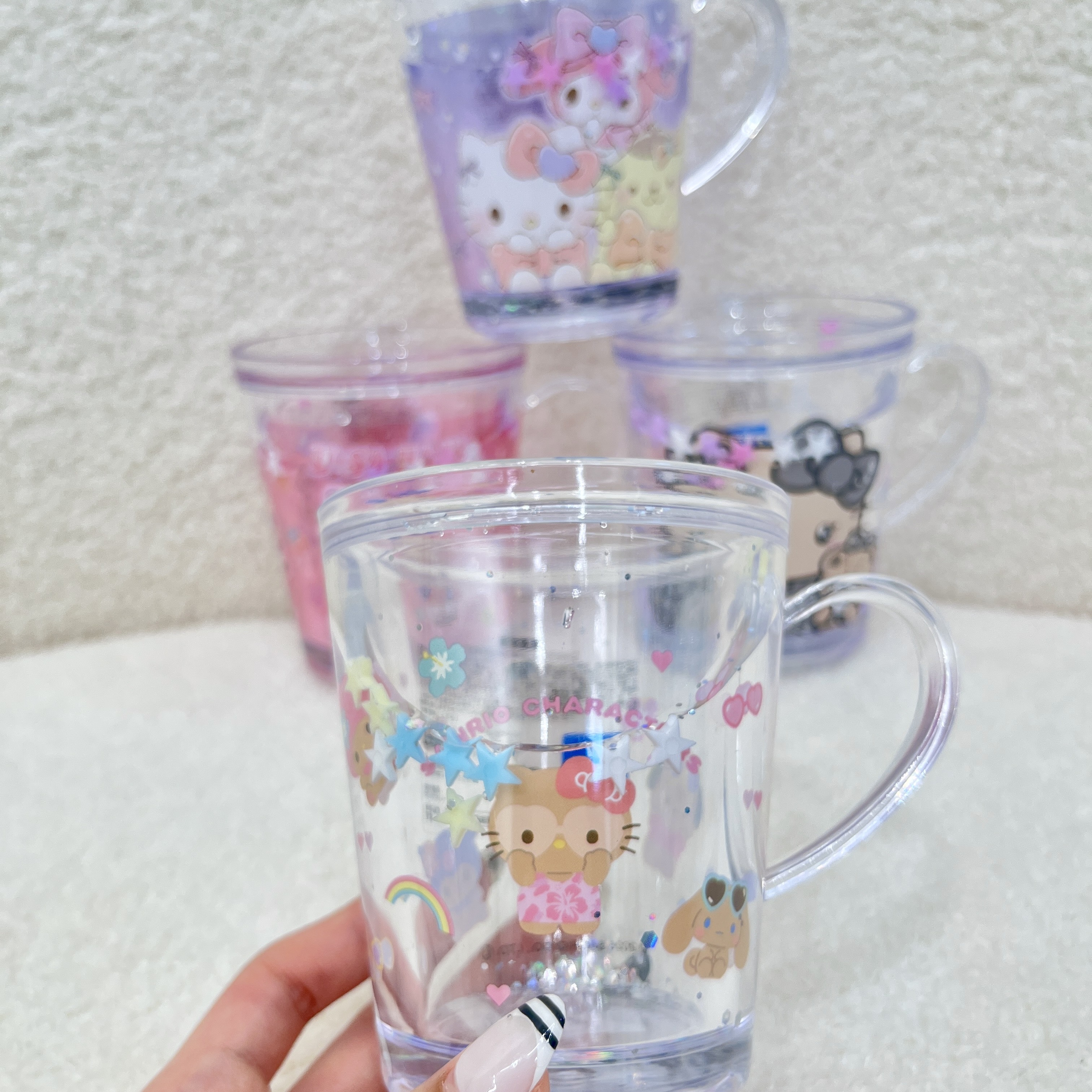 🇯🇵Sanrio流水亮片水杯☆彡