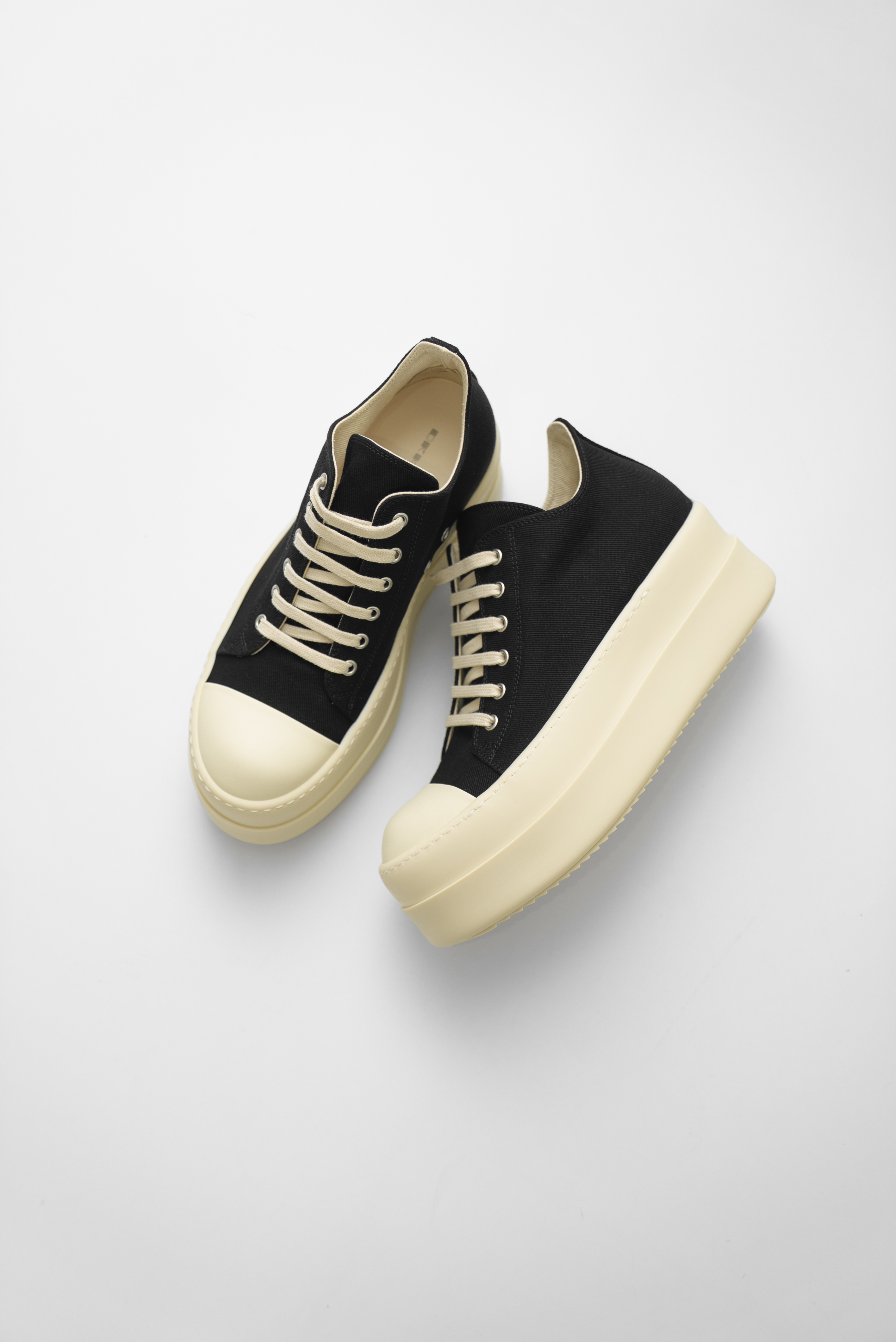 【Focus Store】現貨秒發 Rick Owens DRKSHDW Mega Bumper Low Sneakers "Black Milk" 黑色 DU02F6832
