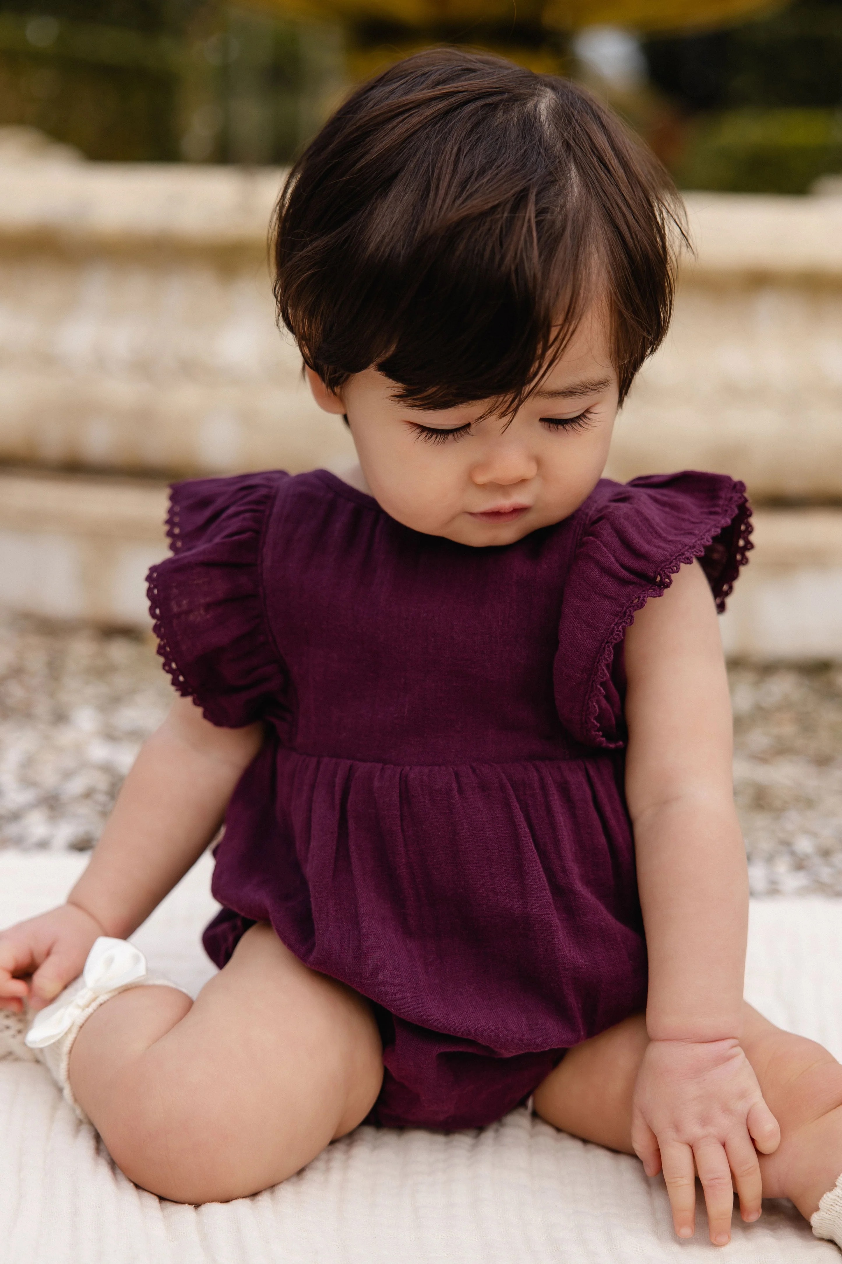 【預購】JAMIE KAY -Organic Cotton Muslin Beatrice Playsuit（Fig）