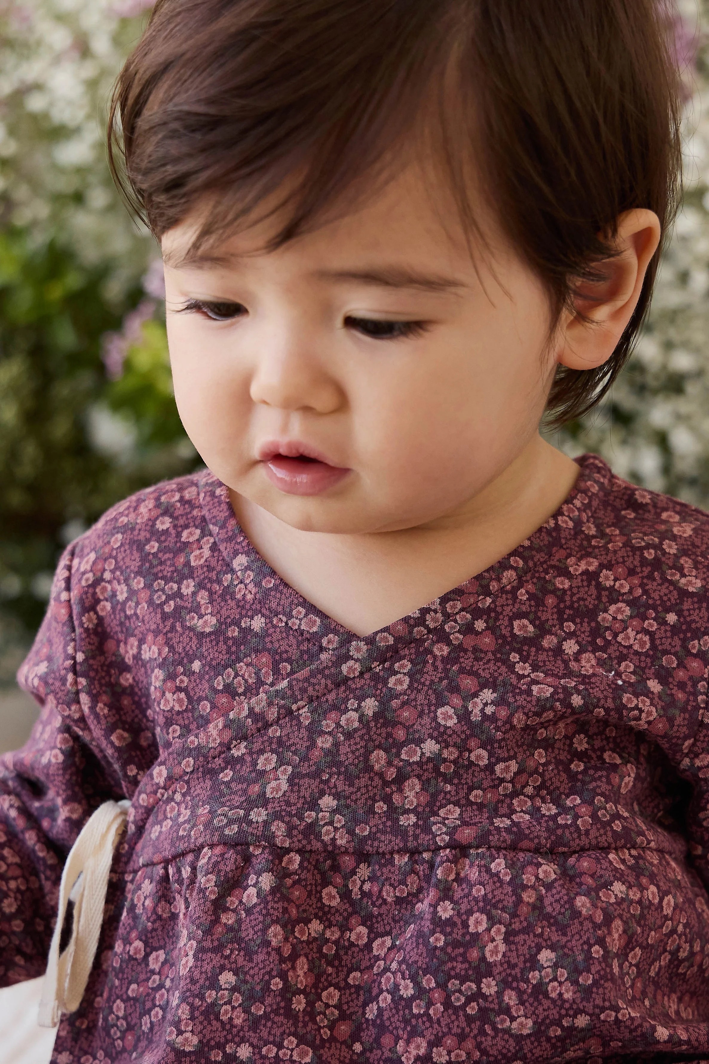 【預購】JAMIE KAY - Organic Cotton Clemence Wrap Top（Fig Floral）
