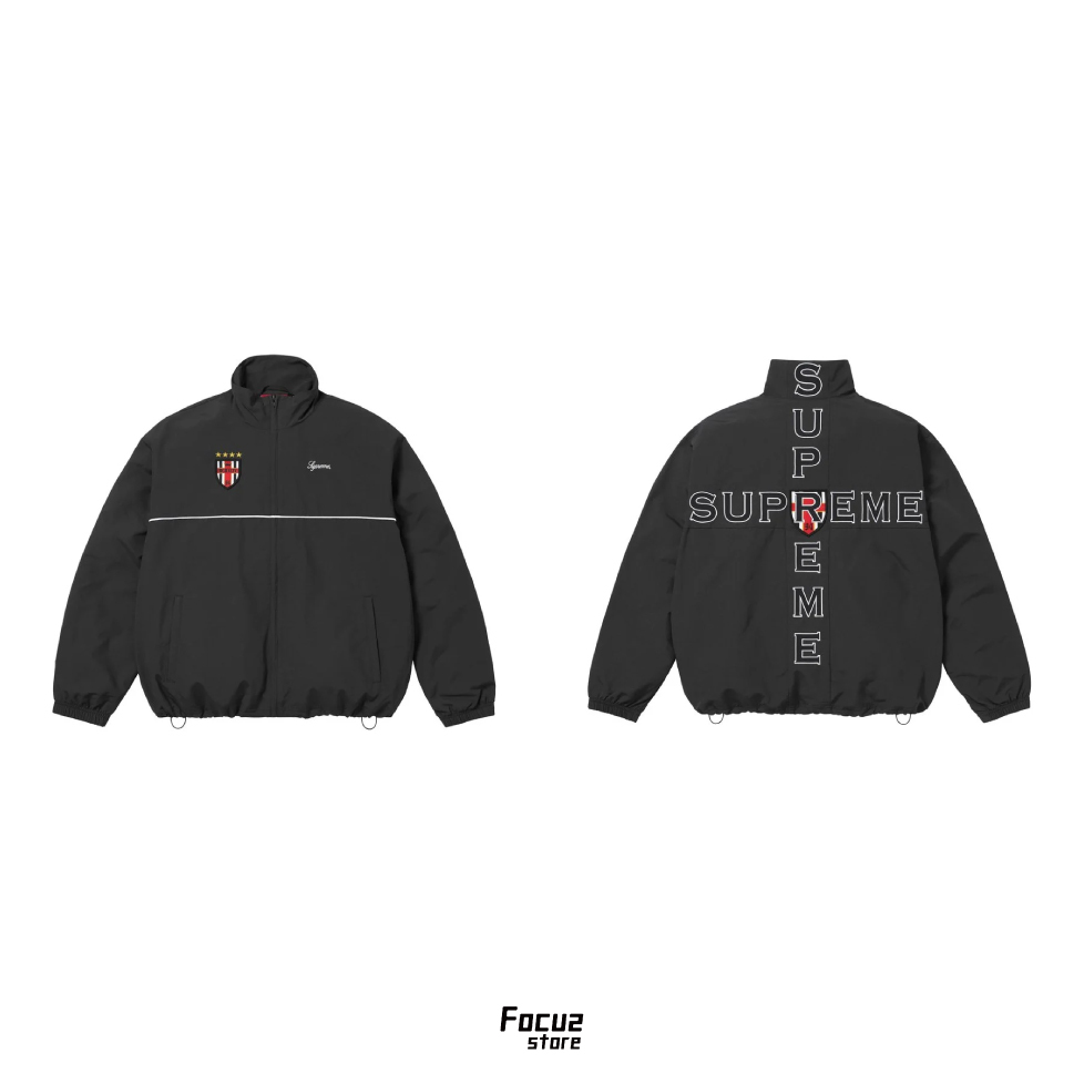【Focus Store】現貨 Supreme FW26 Week1 Cross Track Jacket "Black" 黑色 十字Logo 外套