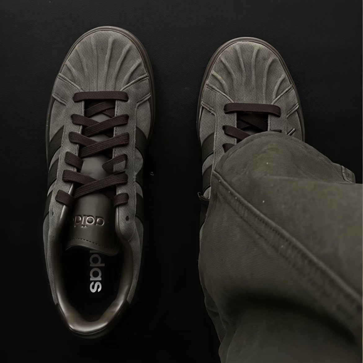 【代購】adidas STREETTALK SCSPW FTW 復古休閒板鞋 男女同款 深棕