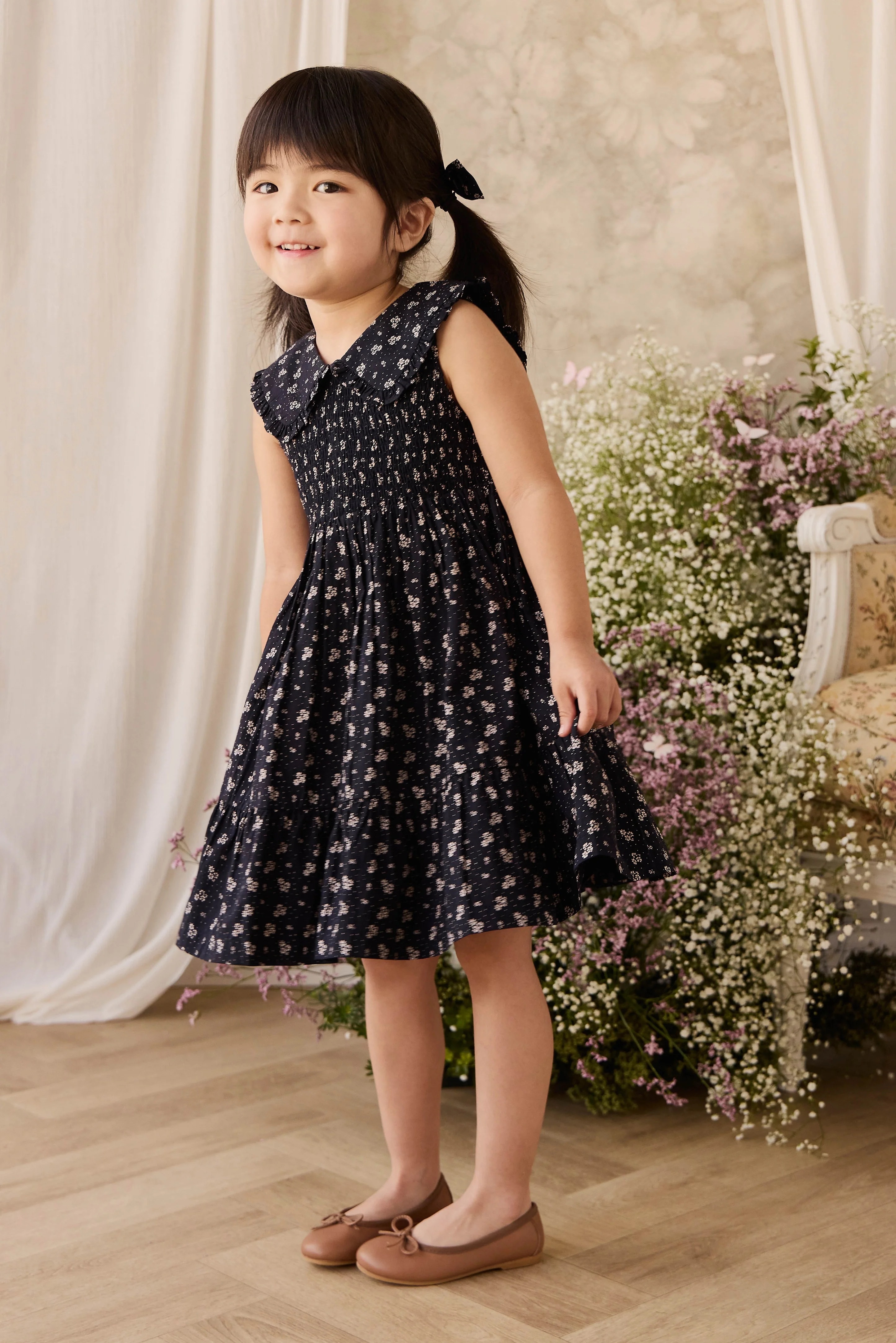 【預購】JAMIE KAY -Organic Cotton Christabel Dress（Maisie Navy）