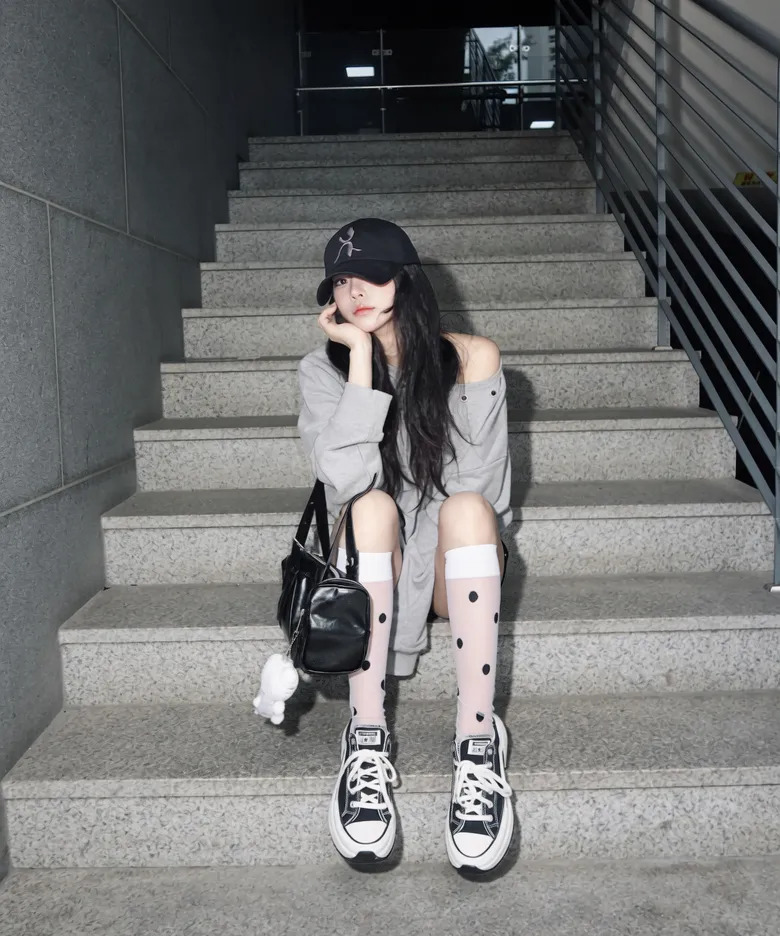 CONVERSE RUN STAR CRUSH 小鯊魚 黑色 黑奶油 厚底鞋 增高 Karina代言同款 劉知珉 女鞋 A18465C