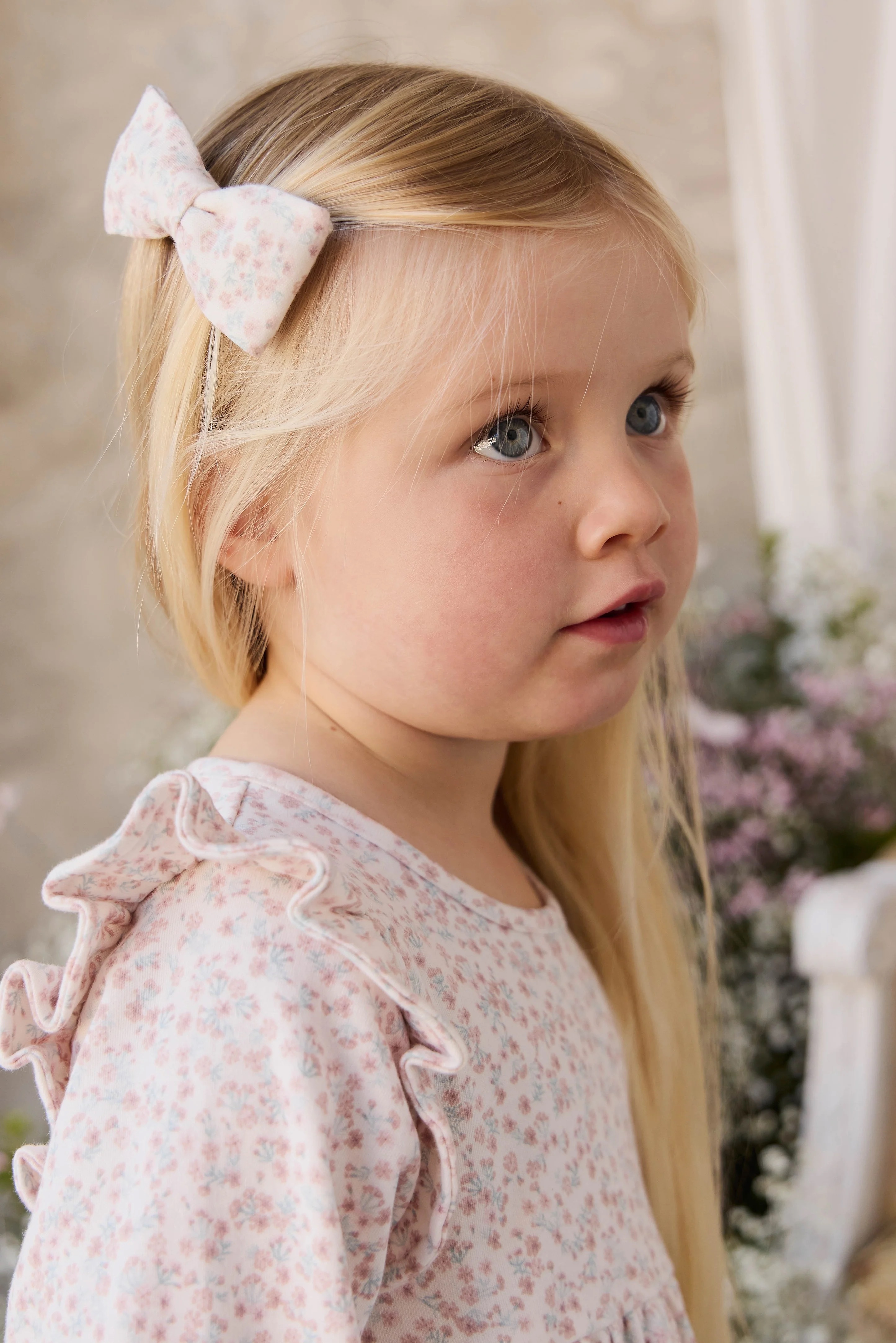 【預購】JAMIE KAY -Organic Cotton Desiree Bow（Posy Milk）