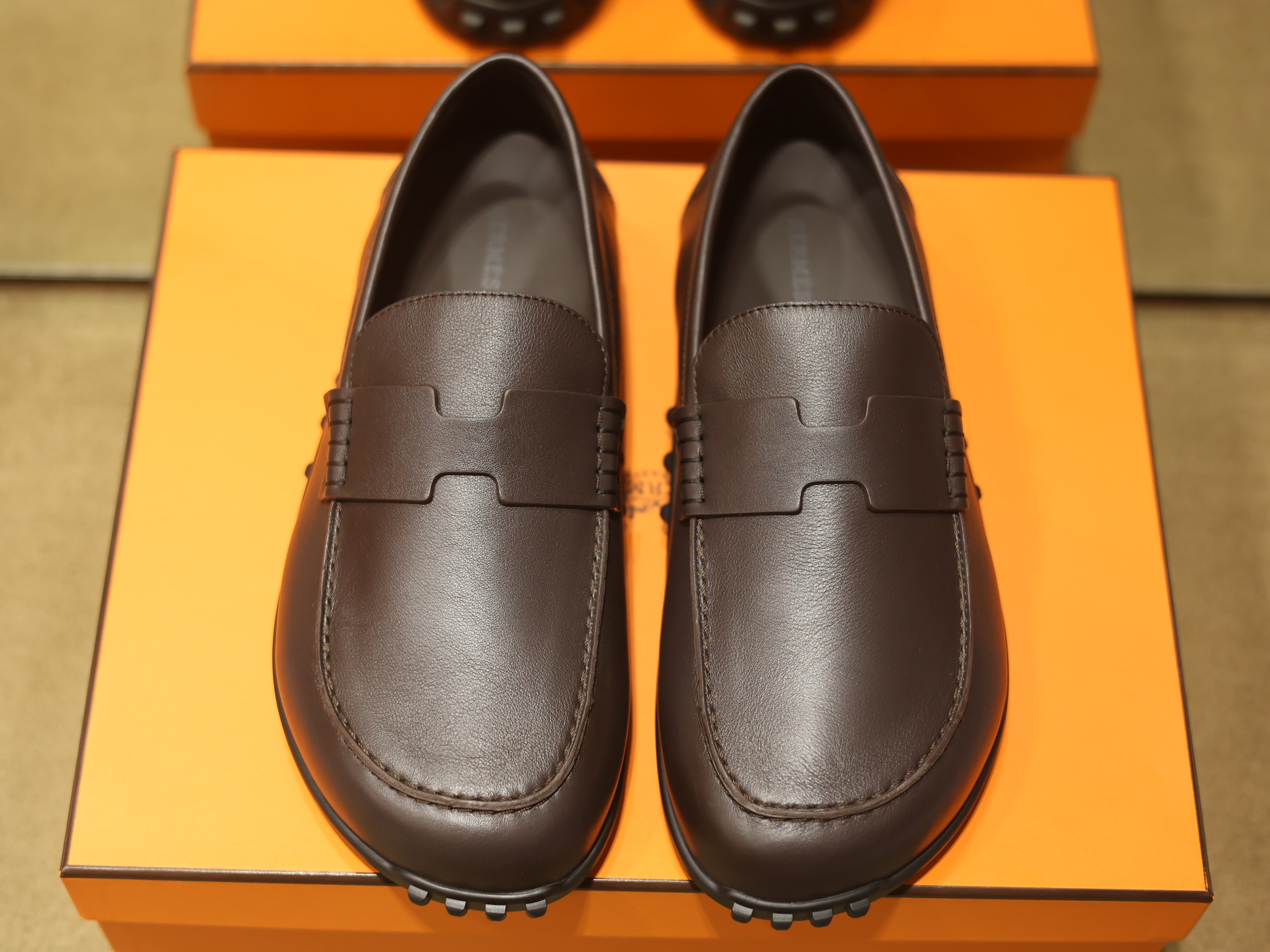 Lazy loafer marron ebene（可預訂size）