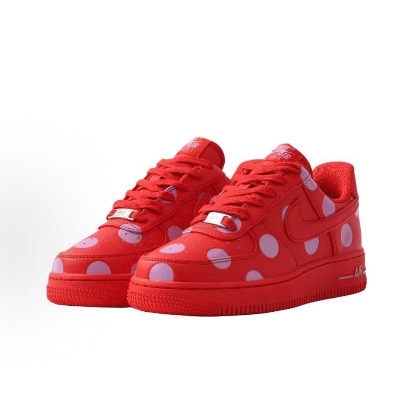 Nike Air Force 1 點點 女鞋 紅粉 IR8647-600