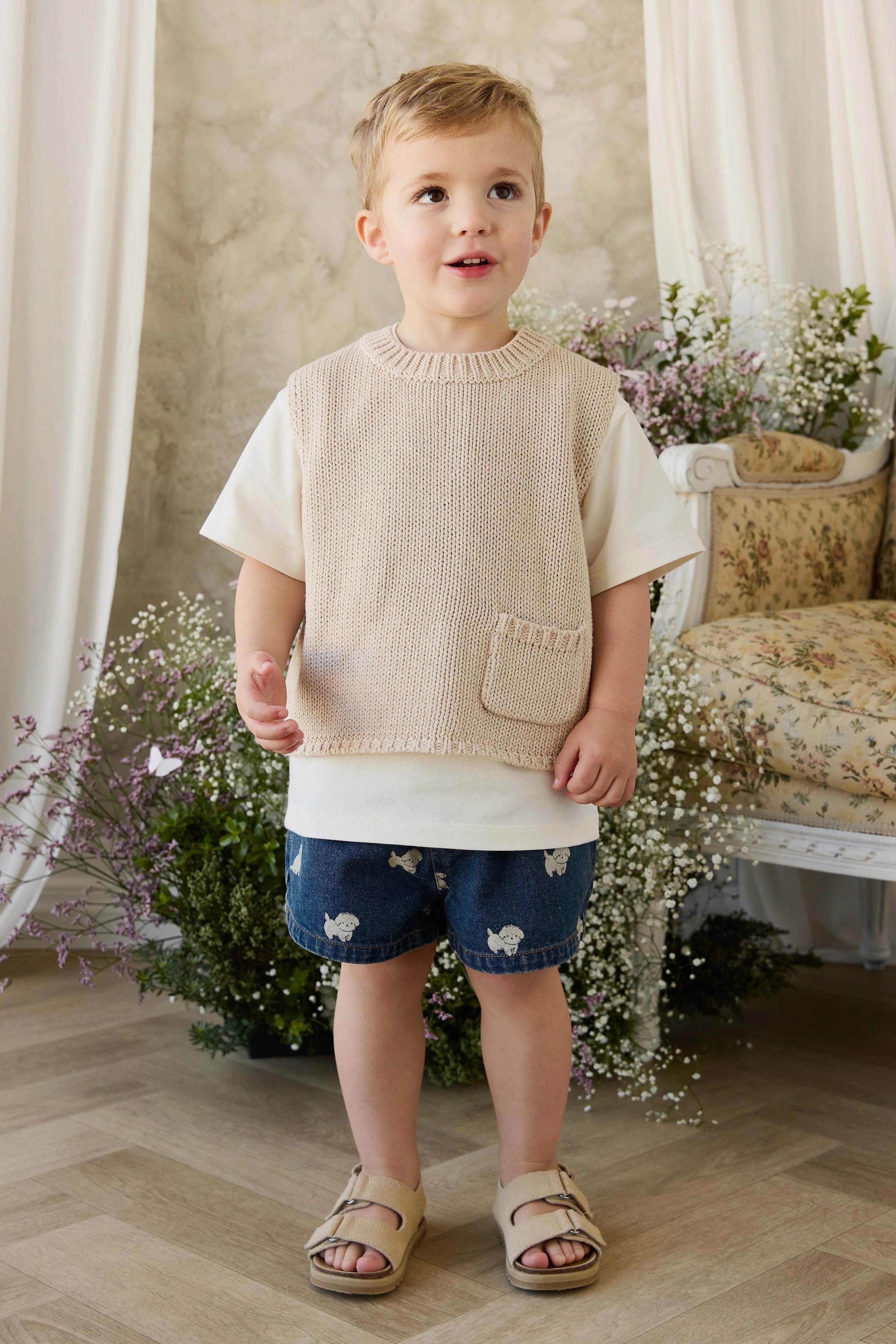 【預購】JAMIE KAY -Drew Knit Vest（Vintage Linen）