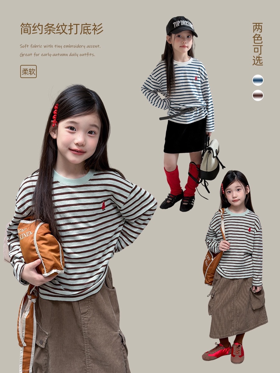 兩色梨子條紋上衣
