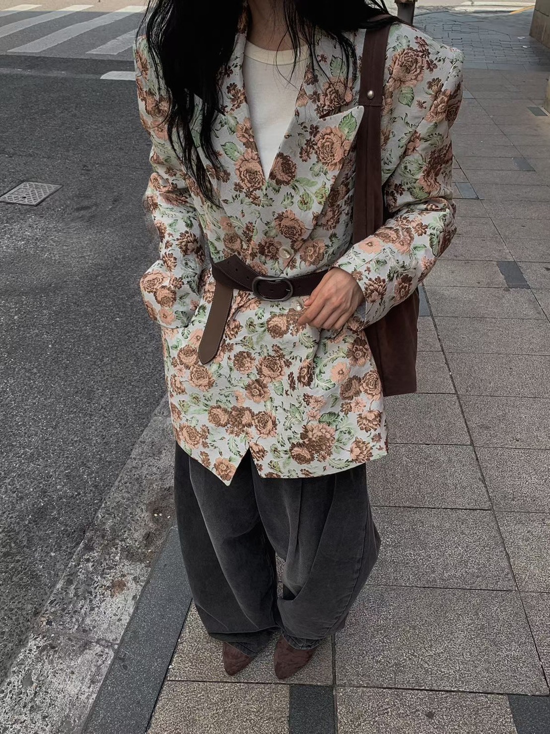 玫瑰花西裝外套