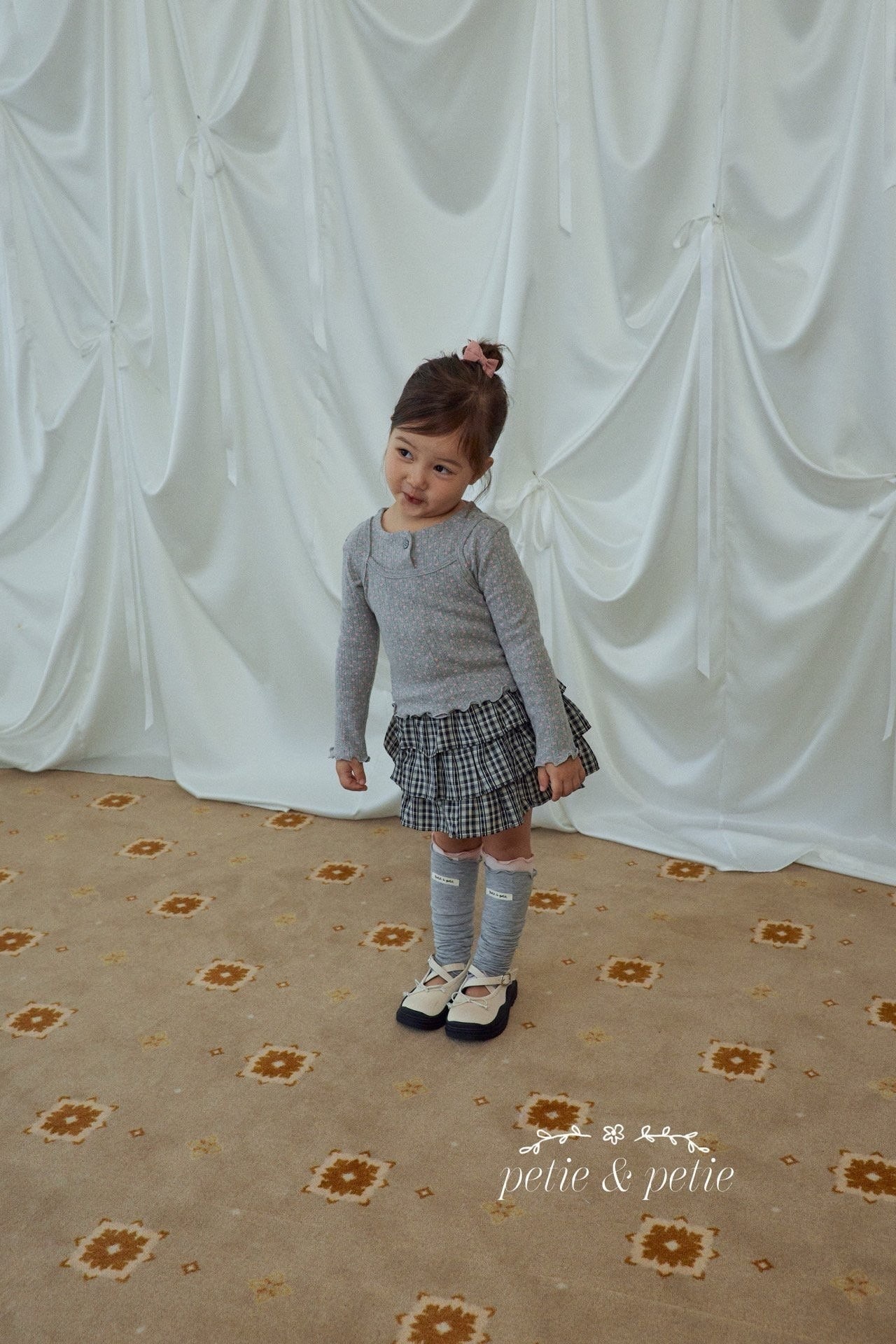PETIT & PETIT Flower Cardigan Set