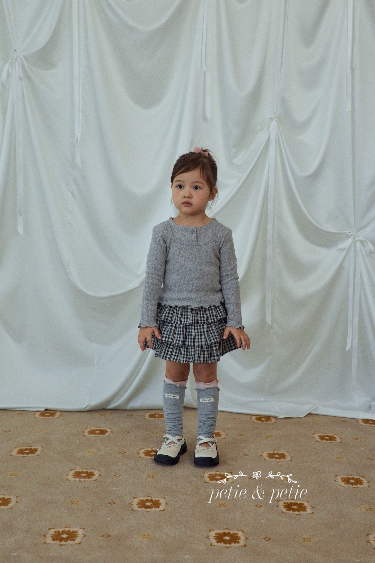 PETIT & PETIT Flower Cardigan Set