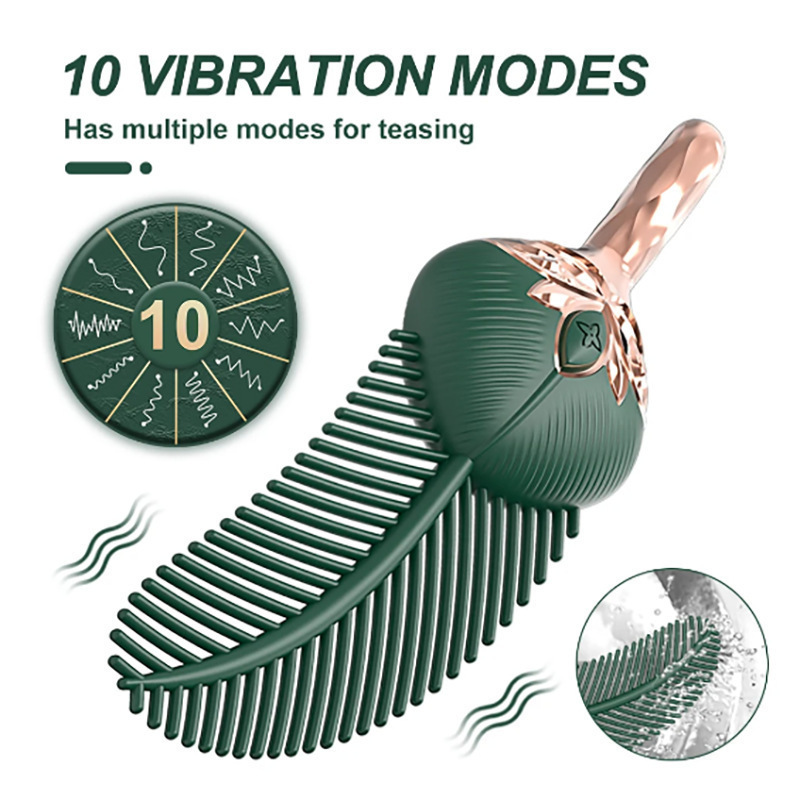 〔挑逗神器〕Peacock Feather Vibrator孔雀翎羽毛挑逗振動器