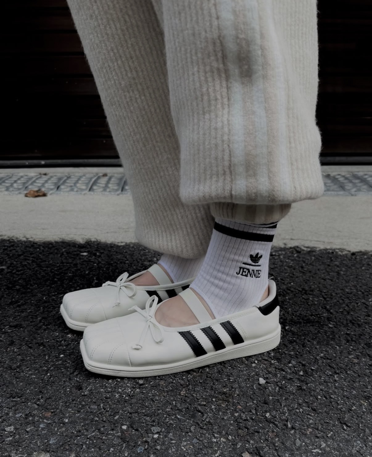 預購┃adidas SUPERSTAR SQ BALLET W 芭蕾舞鞋 JENNIE 瑪麗珍 白色 娃娃鞋