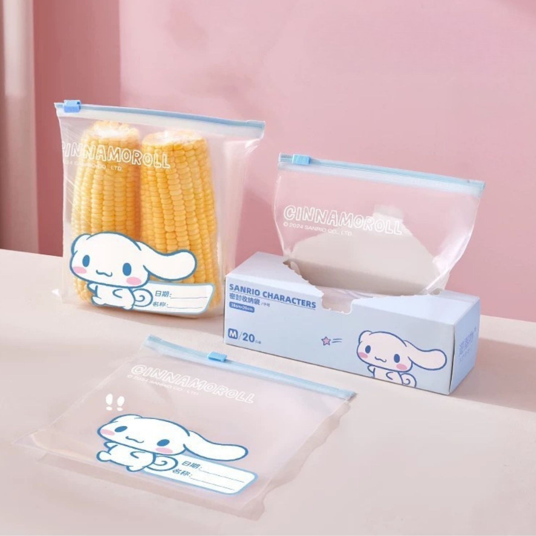 Cinnamoroll Sanrio Medium Food Storage Zipper Bag