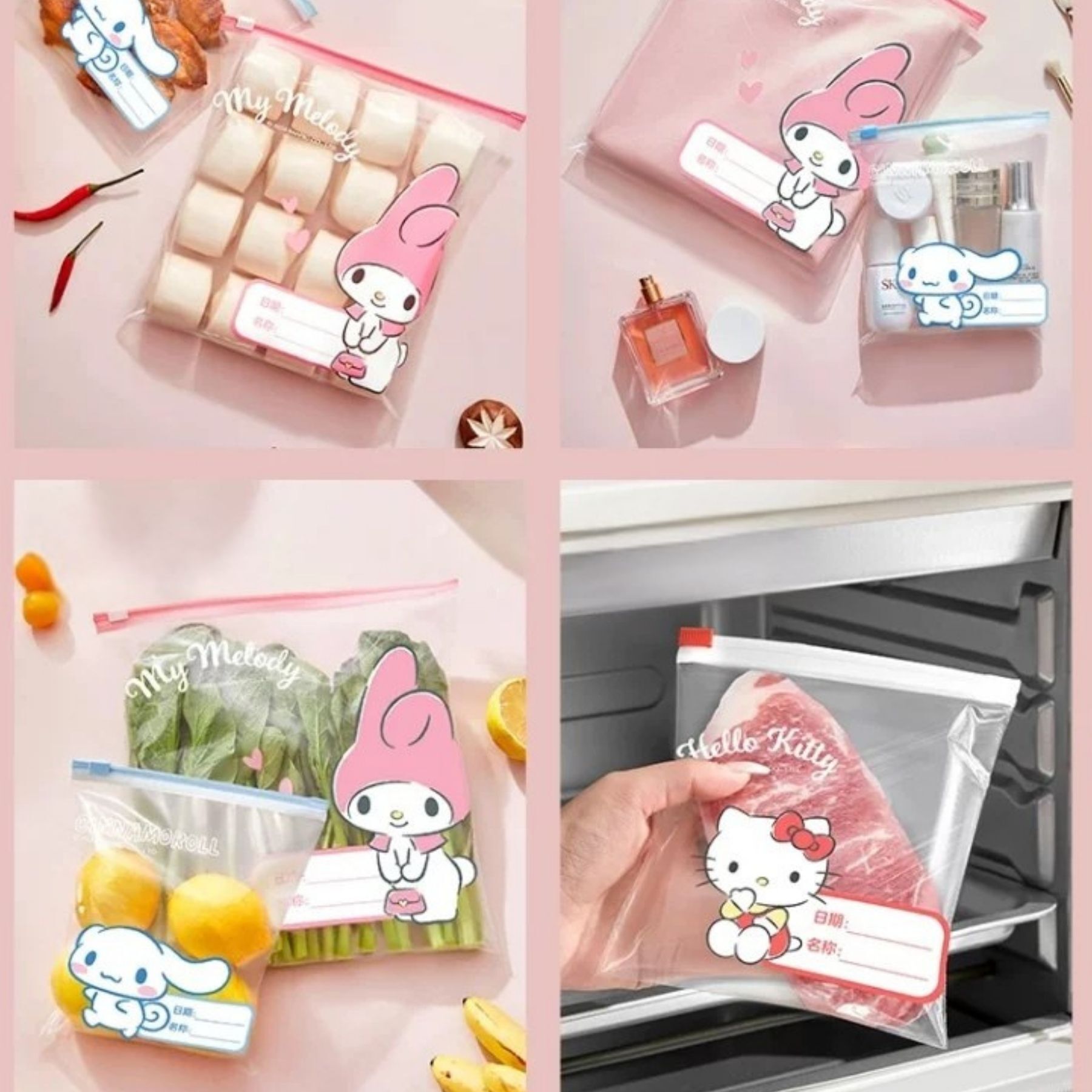 Hello Kitty Sanrio small Food Storage Zipper Bag