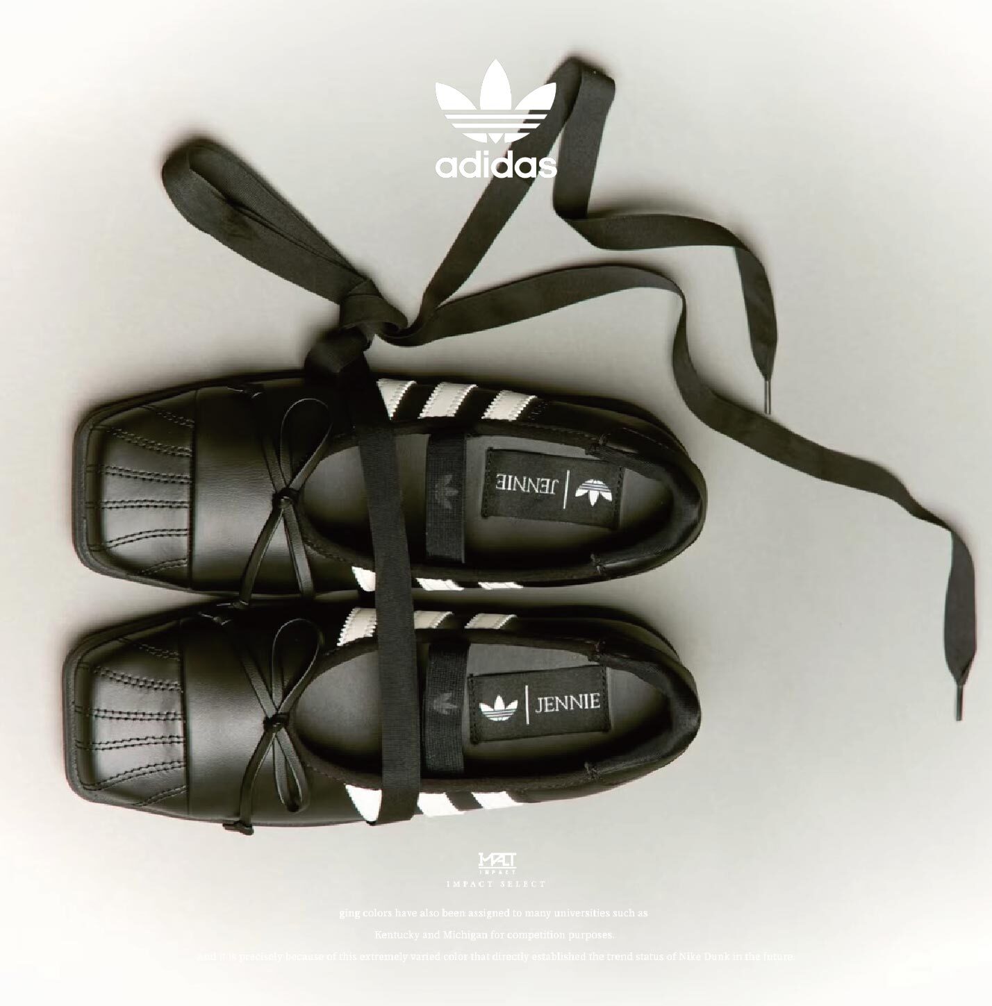 adidas originals X Jennie Superstar Square Ballet 聯名款 方頭芭蕾鞋 LB3787 LB3786
