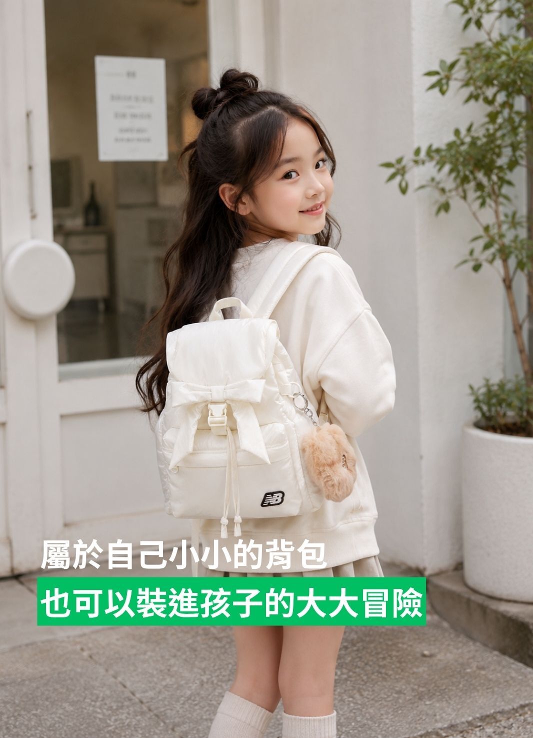 【預購】New Balance Kids 鋪棉翻蓋後背包 大童款 NK8AGF401G
