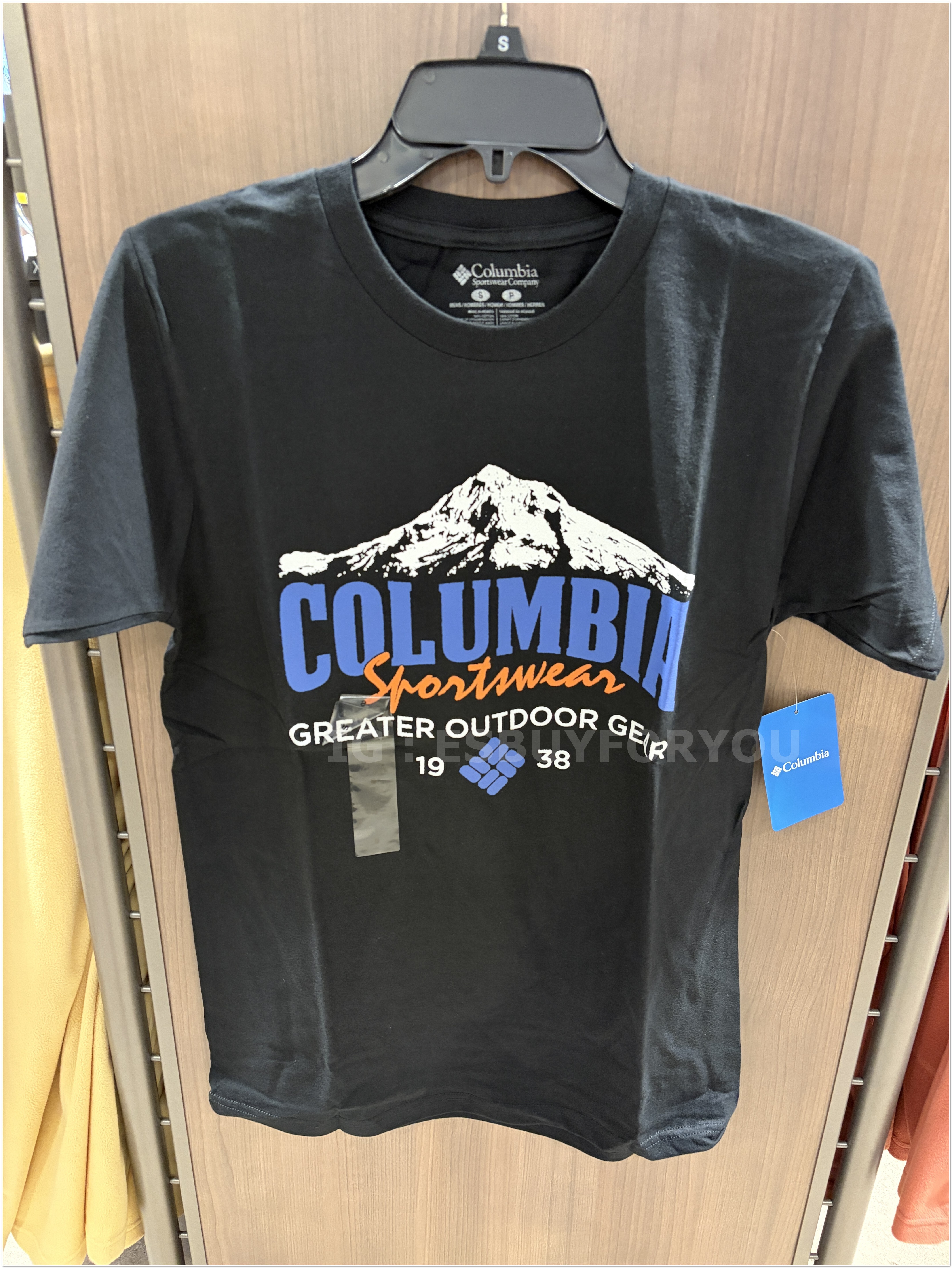 【限時】Columbia 男大人 山脈風景圖案 短TEE