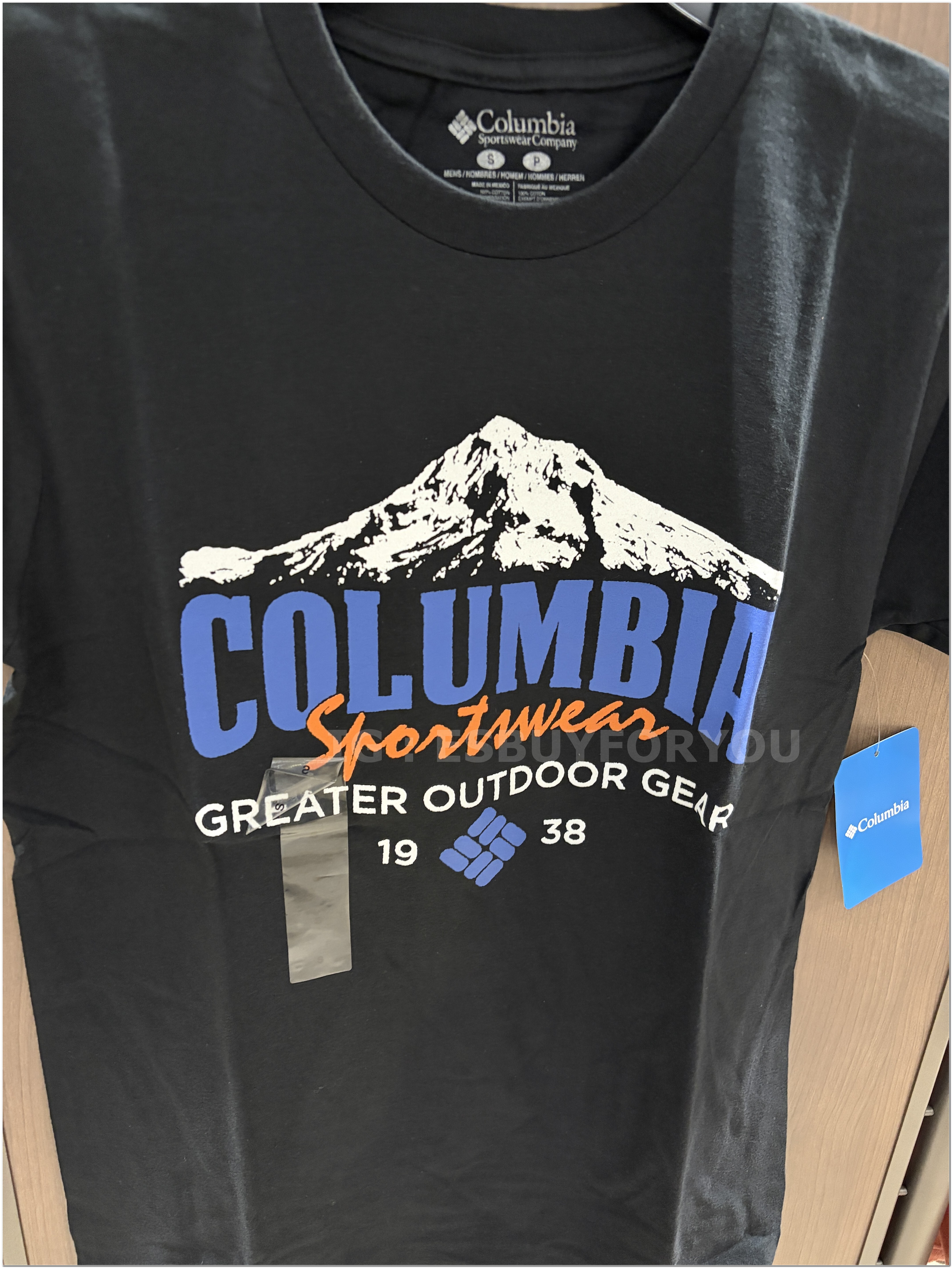 【限時】Columbia 男大人 山脈風景圖案 短TEE