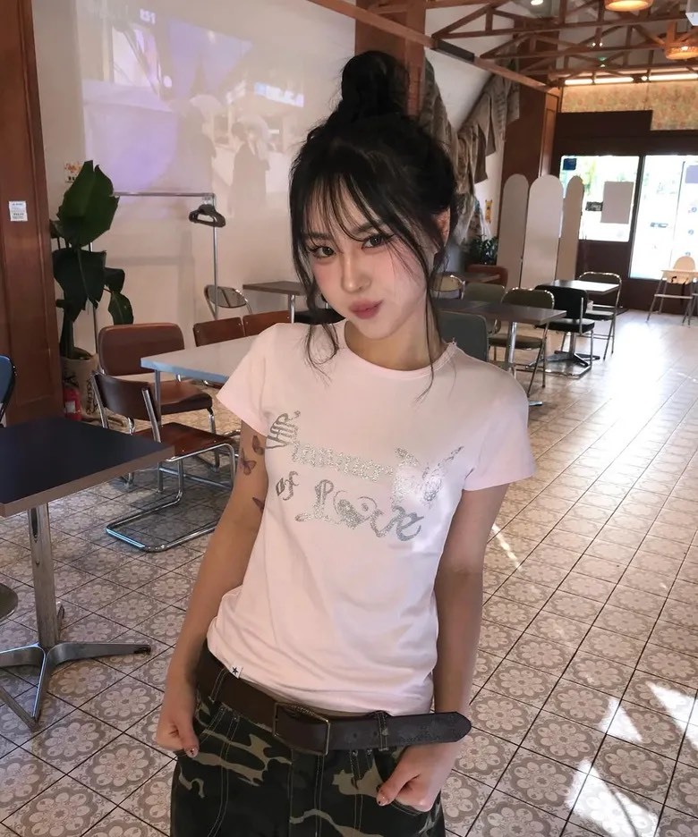 （現貨）韓牌 CAVISH W SOL 蝴蝶 女版 短T CV2FMFT512A
