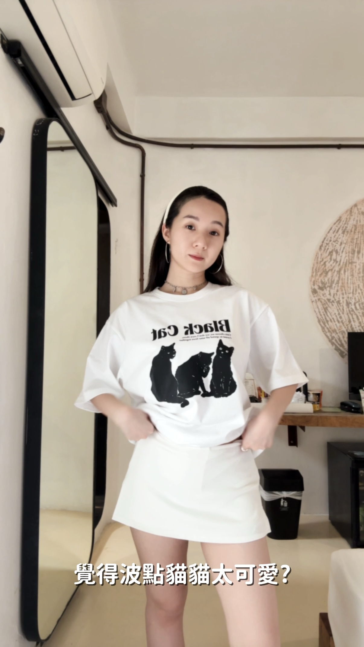 🇹🇭Oversize Black Cat • 清邁本土品牌純棉 T恤