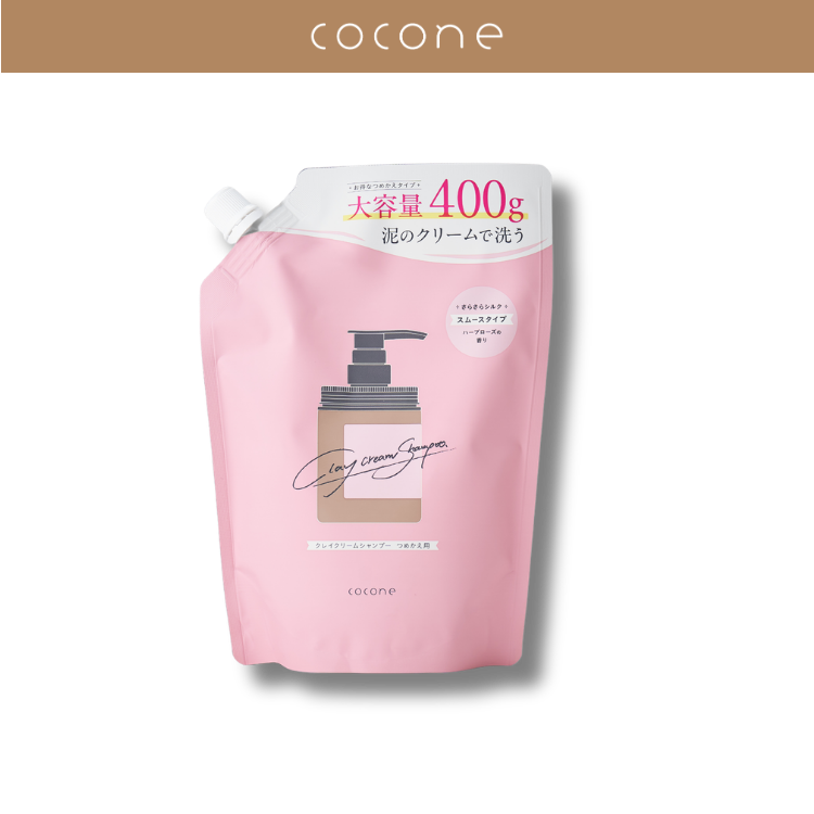 cocone - Clay Cream 8 in 1 Smooth Care Shampoo Refill 400g
