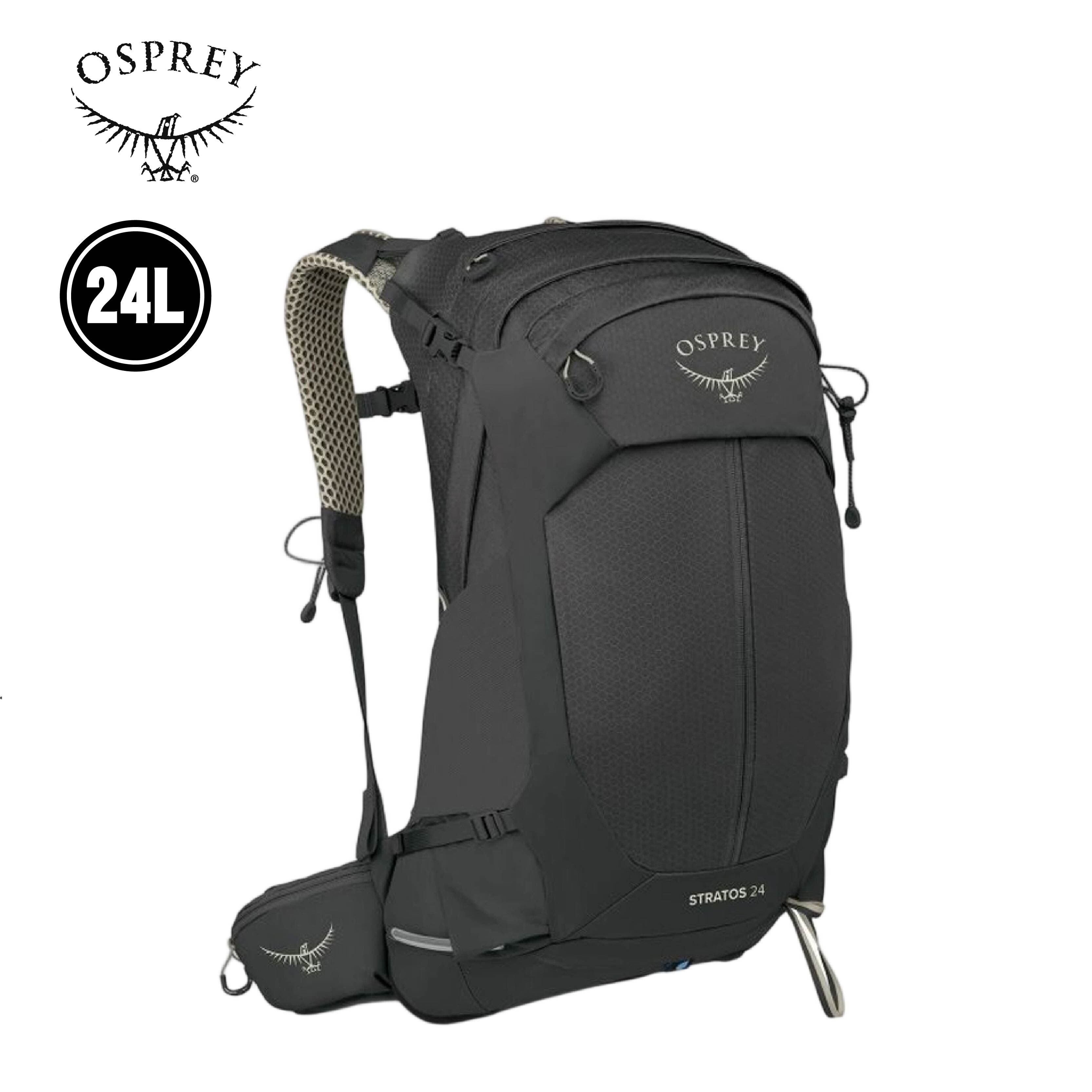 Osprey 美國 Stratos 24L 休閒後背包 (渡鴉黑) 71OS007529
